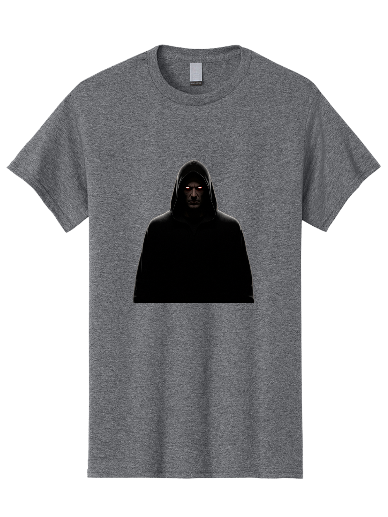 Glowing-Eyes-Hooded-Figure Men'S Graphic Tee, 100% Cotton, Comfortable Casual Summer Wear, Machine Washable, Vintage Camera, Old Camera, Antique Camera, Black Camera, Classic Photography, Photography Equipment, Nostalgic Device, Film Camera, Bag535