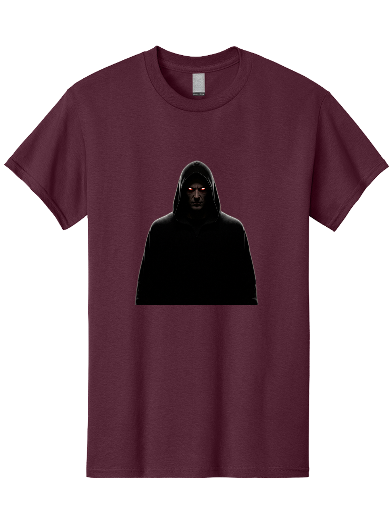 Glowing-Eyes-Hooded-Figure Men'S Graphic Tee, 100% Cotton, Comfortable Casual Summer Wear, Machine Washable, Vintage Camera, Old Camera, Antique Camera, Black Camera, Classic Photography, Photography Equipment, Nostalgic Device, Film Camera, Bag535
