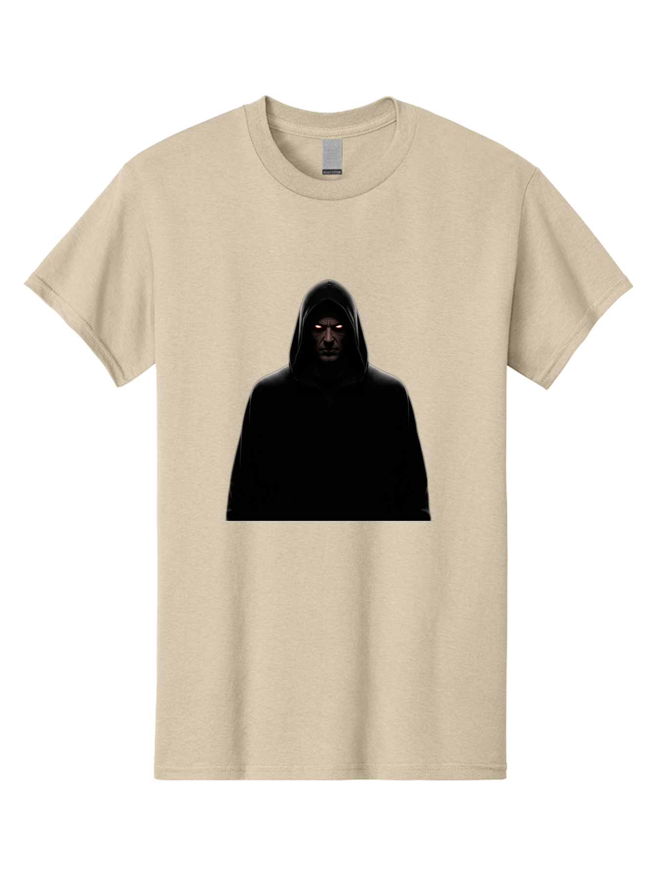 Glowing-Eyes-Hooded-Figure Men'S Graphic Tee, 100% Cotton, Comfortable Casual Summer Wear, Machine Washable, Vintage Camera, Old Camera, Antique Camera, Black Camera, Classic Photography, Photography Equipment, Nostalgic Device, Film Camera, Bag535
