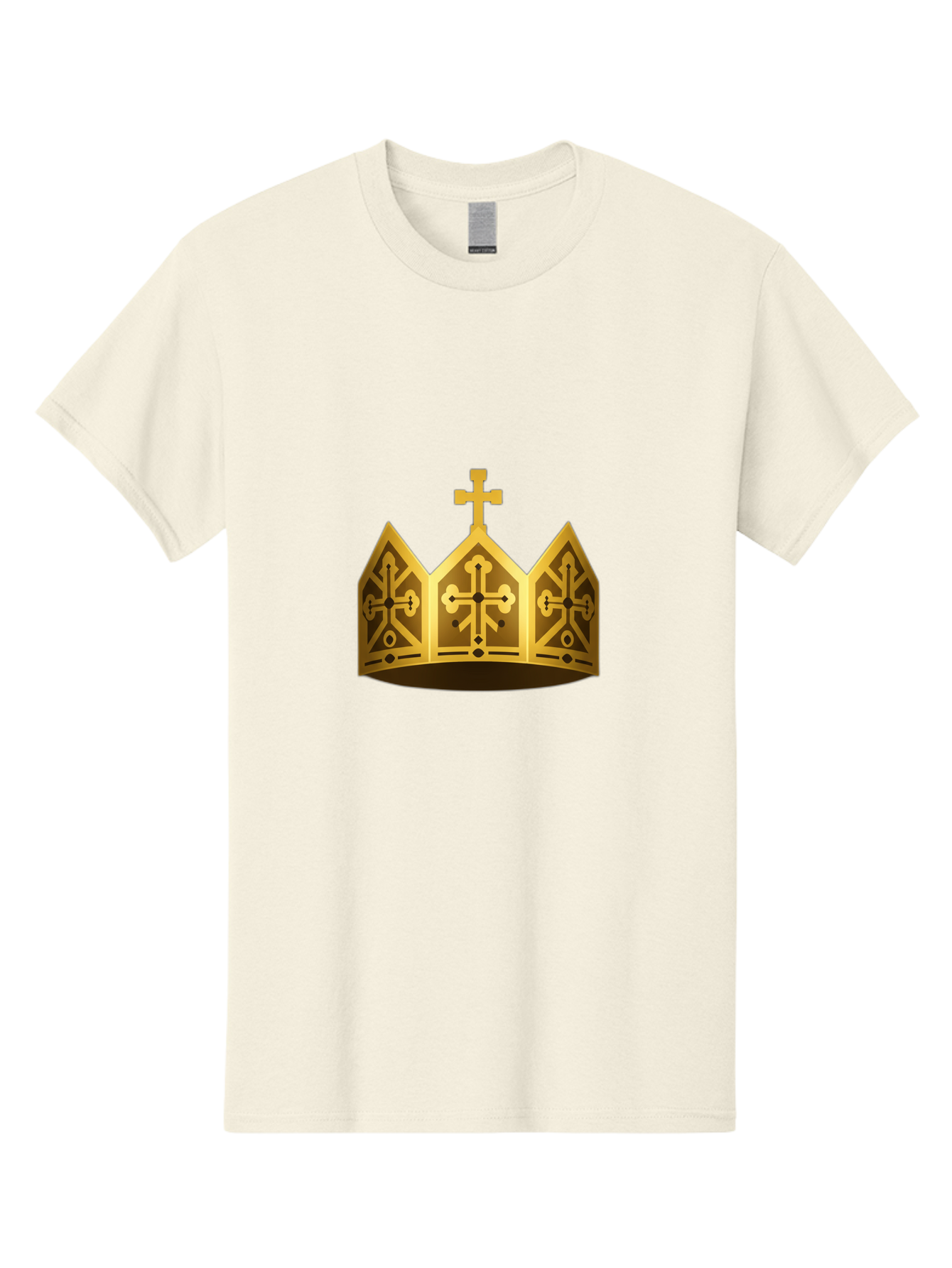 Gold-Crown-With-Cross Men'S Graphic Tee, 100% Cotton, Comfortable Casual Summer Wear, Machine Washable, Vintage Camera, Old Camera, Antique Camera, Black Camera, Classic Photography, Photography Equipment, Nostalgic Device, Film Camera, Bag537