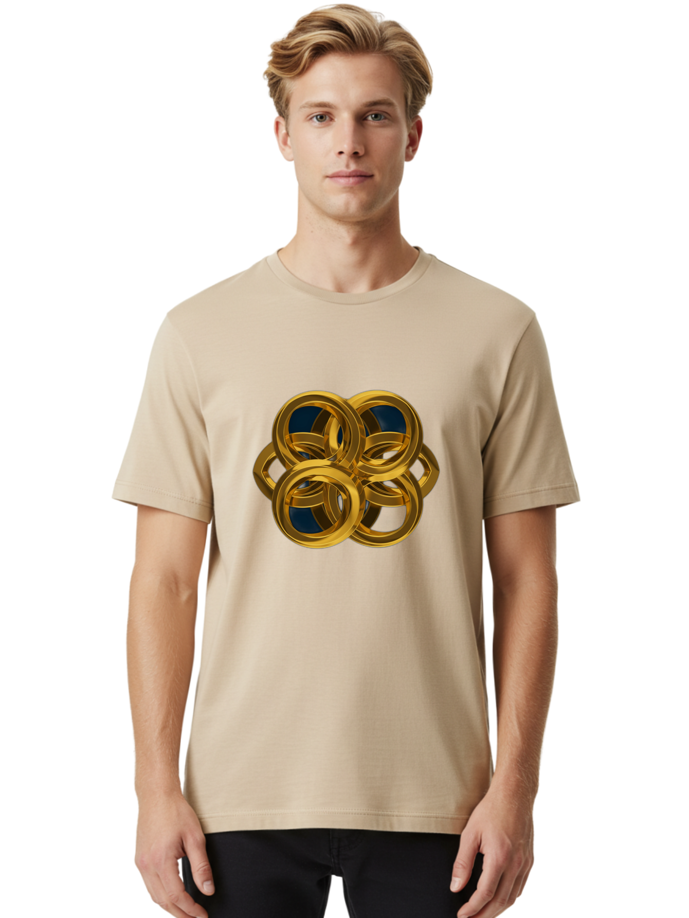 Gold-Rings Men'S Graphic Tee, 100% Cotton, Comfortable Casual Summer Wear, Machine Washable, Vintage Camera, Old Camera, Antique Camera, Black Camera, Classic Photography, Photography Equipment, Nostalgic Device, Film Camera, Camera Art Bag541