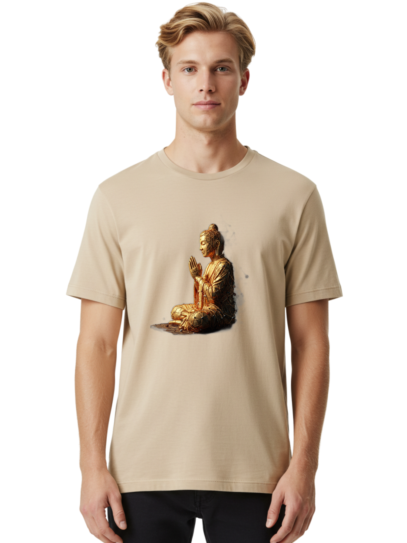Golden-Buddha-Statue Men'S Graphic Tee, 100% Cotton, Comfortable Casual Summer Wear, Machine Washable, Vintage Camera, Old Camera, Antique Camera, Black Camera, Classic Photography, Photography Equipment, Nostalgic Device, Film Camera, Bag545