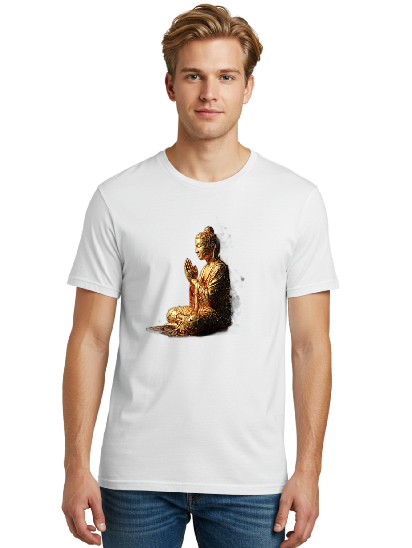 Golden-Buddha-Statue Men'S Graphic Tee, 100% Cotton, Comfortable Casual Summer Wear, Machine Washable, Vintage Camera, Old Camera, Antique Camera, Black Camera, Classic Photography, Photography Equipment, Nostalgic Device, Film Camera, Bag545