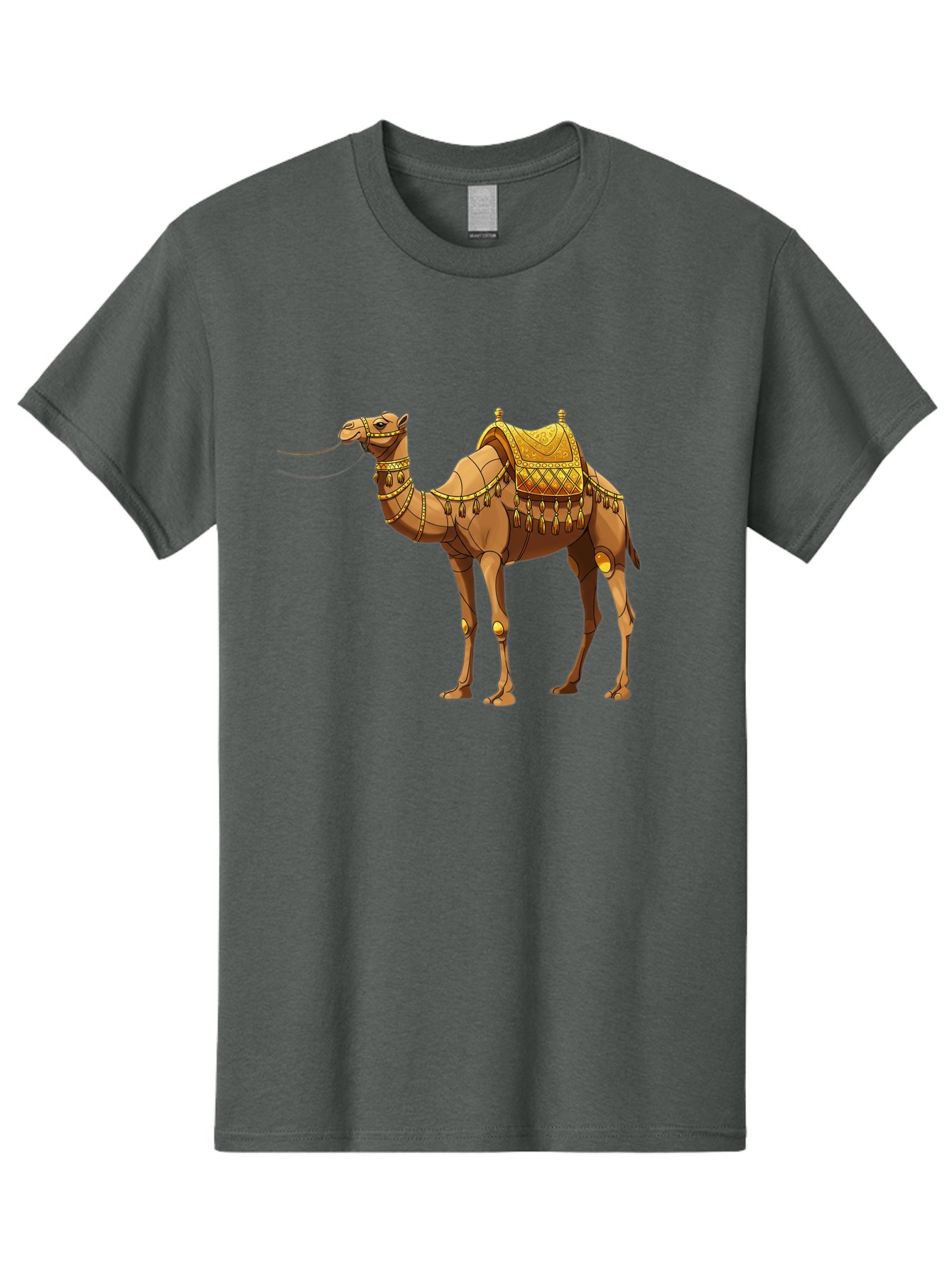Golden-Camel-1 Men'S Graphic Tee, 100% Cotton, Comfortable Casual Summer Wear, Machine Washable, Vintage Camera, Old Camera, Antique Camera, Black Camera, Classic Photography, Photography Equipment, Nostalgic Device, Film Camera, Camera Art Bag546