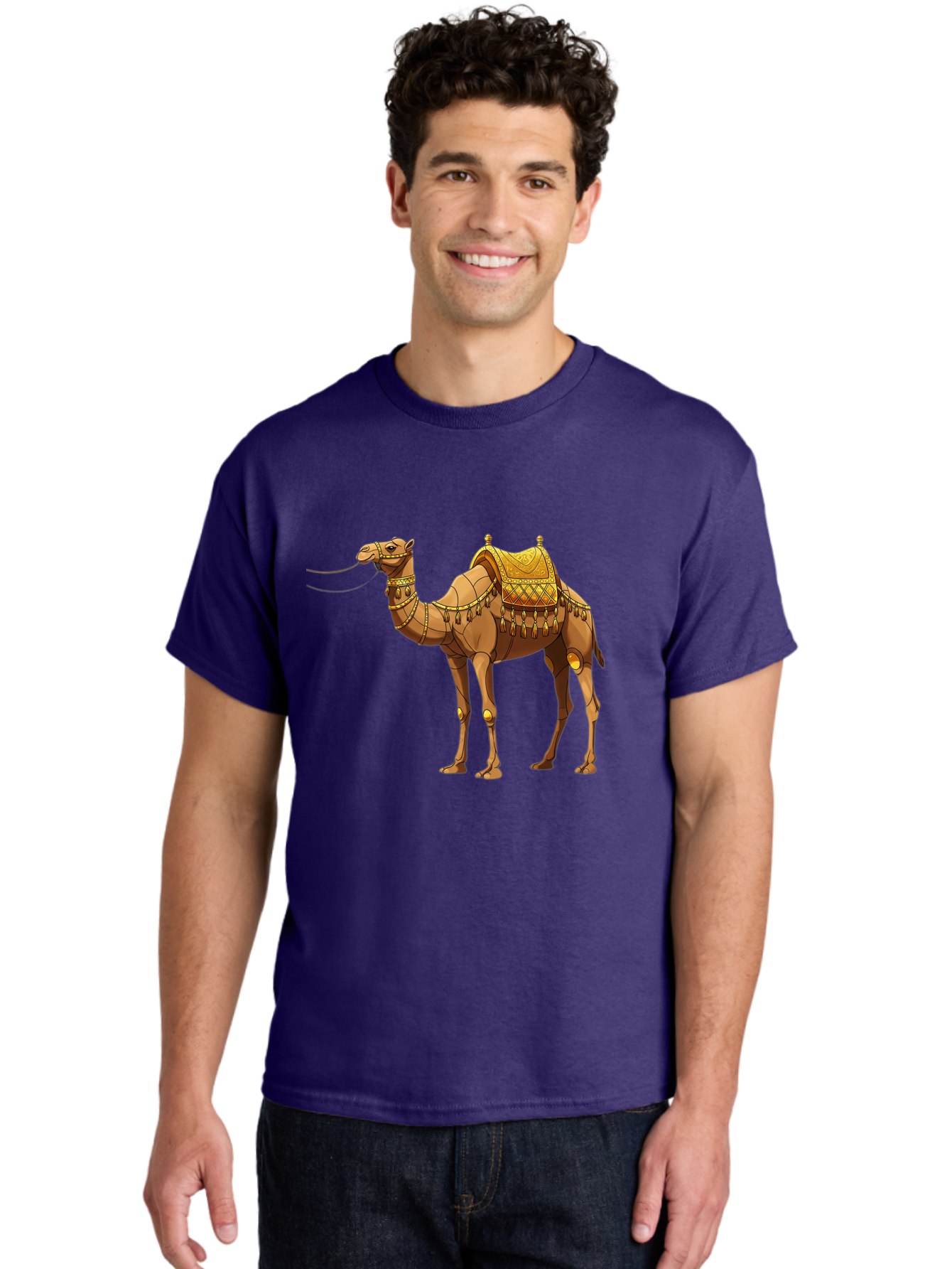 Golden-Camel-1 Men'S Graphic Tee, 100% Cotton, Comfortable Casual Summer Wear, Machine Washable, Vintage Camera, Old Camera, Antique Camera, Black Camera, Classic Photography, Photography Equipment, Nostalgic Device, Film Camera, Camera Art Bag546