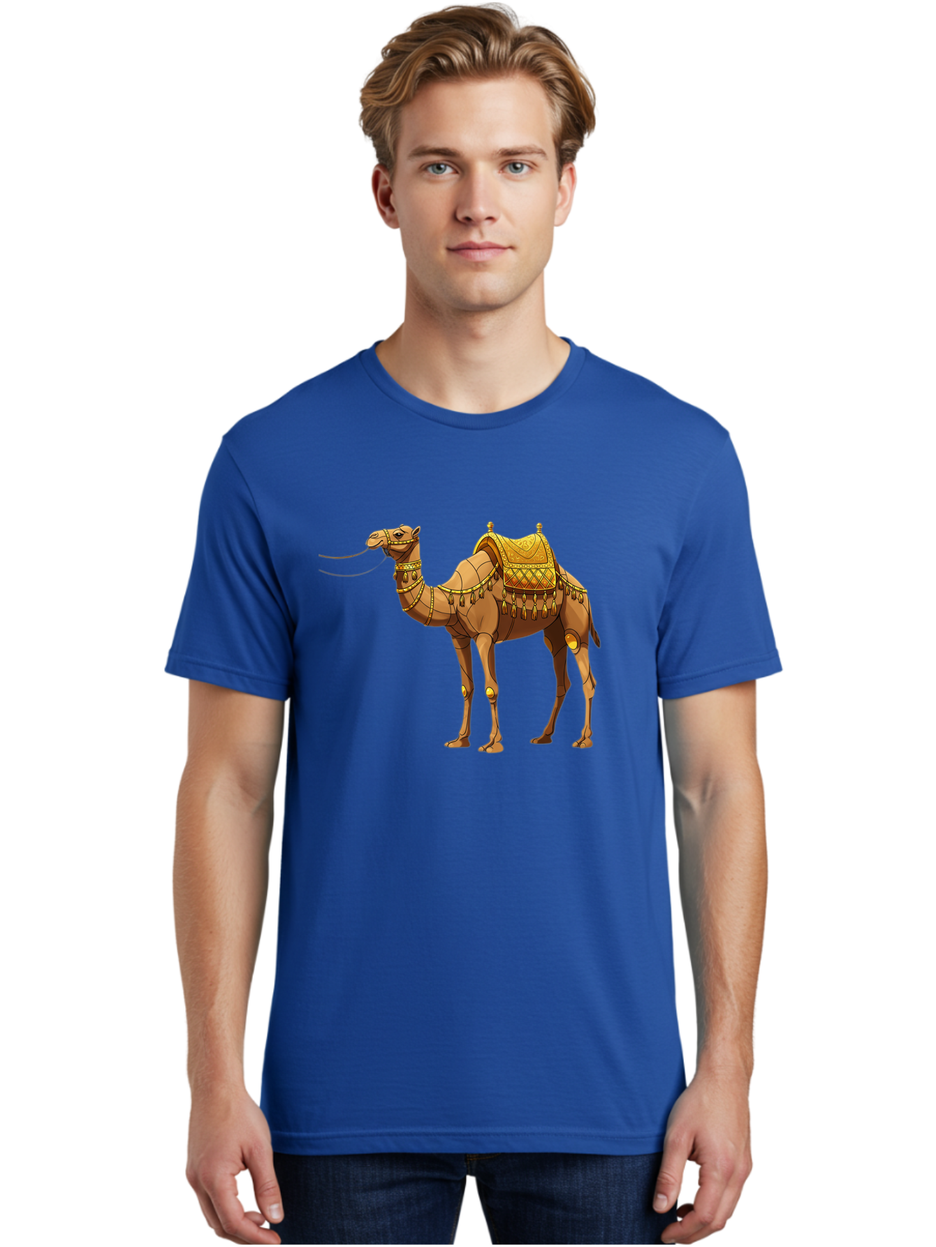 Golden-Camel-1 Men'S Graphic Tee, 100% Cotton, Comfortable Casual Summer Wear, Machine Washable, Vintage Camera, Old Camera, Antique Camera, Black Camera, Classic Photography, Photography Equipment, Nostalgic Device, Film Camera, Camera Art Bag546