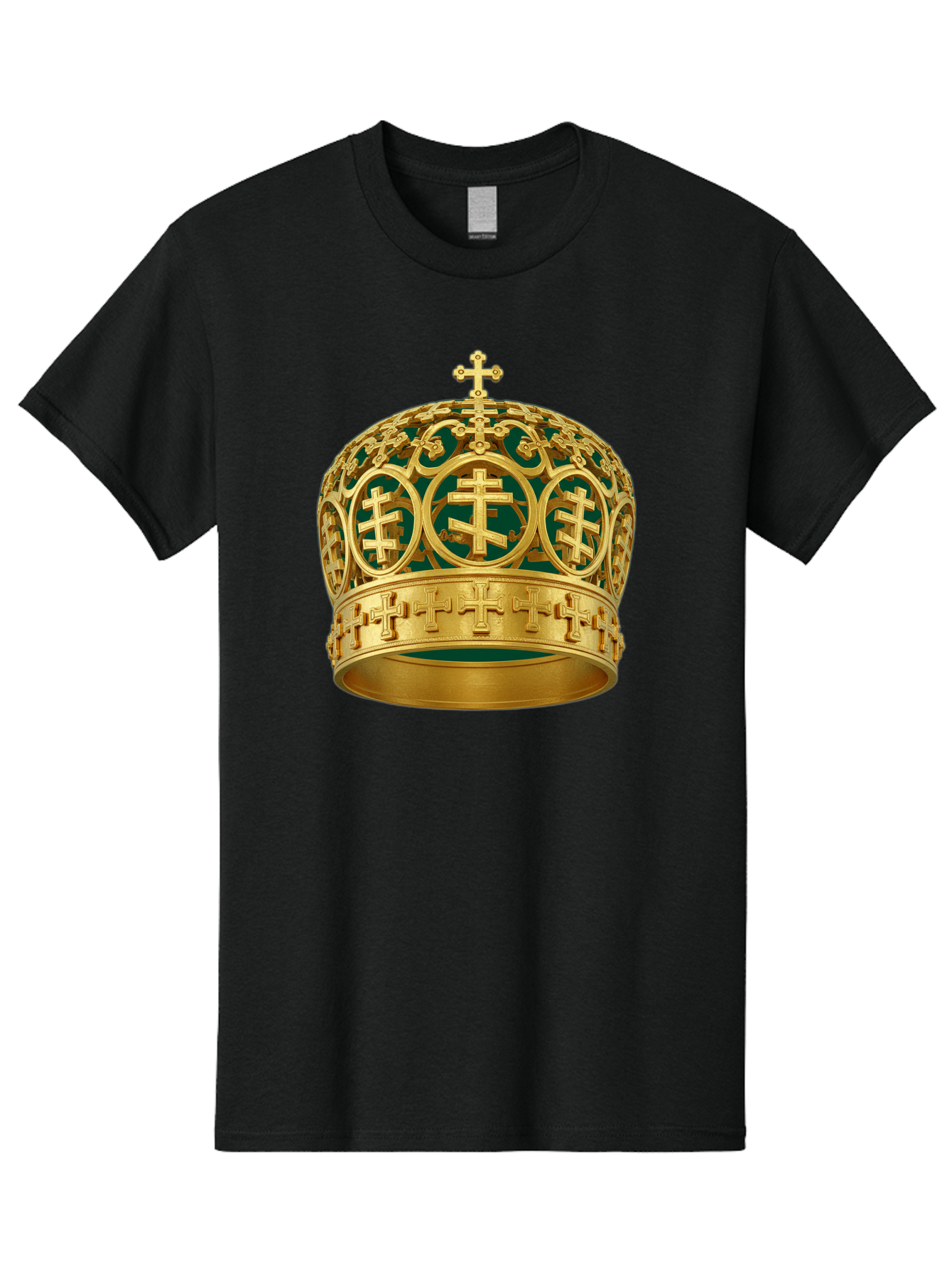 Golden-Cross-Crown Men'S Graphic Tee, 100% Cotton, Comfortable Casual Summer Wear, Machine Washable, Vintage Camera, Old Camera, Antique Camera, Black Camera, Classic Photography, Photography Equipment, Nostalgic Device, Film Camera, Bag549