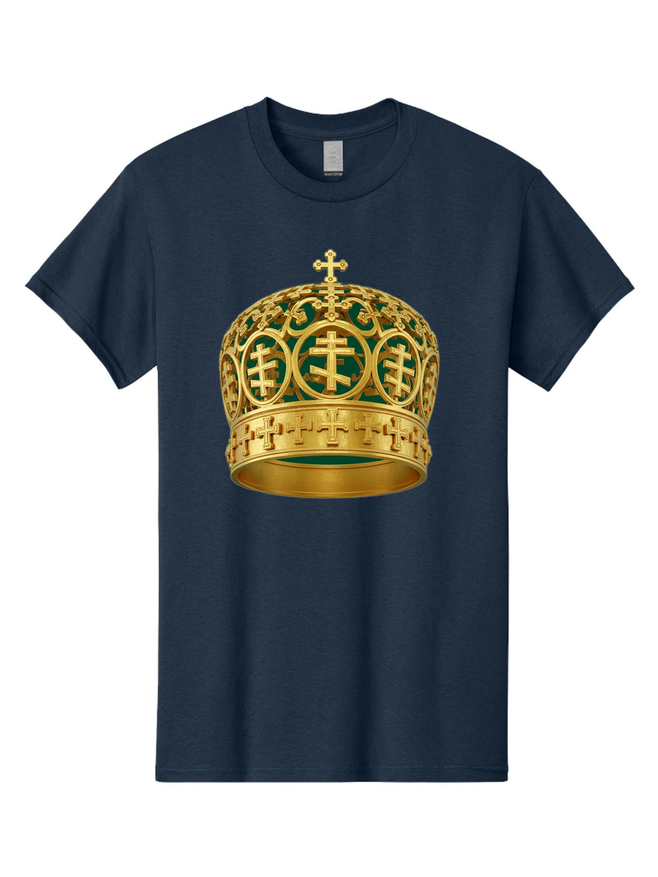 Golden-Cross-Crown Men'S Graphic Tee, 100% Cotton, Comfortable Casual Summer Wear, Machine Washable, Vintage Camera, Old Camera, Antique Camera, Black Camera, Classic Photography, Photography Equipment, Nostalgic Device, Film Camera, Bag549