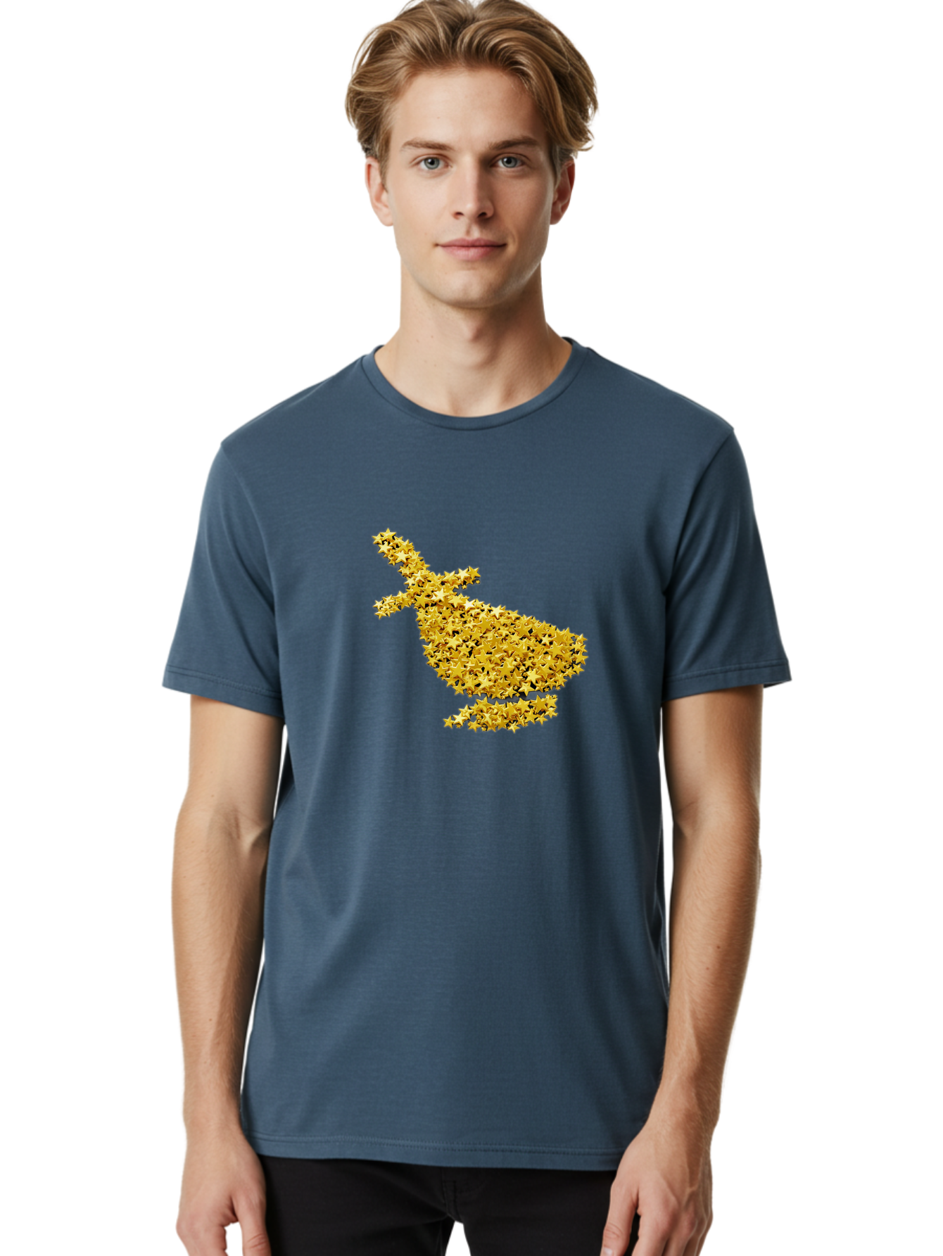 Golden-Star-Duck Men'S Graphic Tee, 100% Cotton, Comfortable Casual Summer Wear, Machine Washable, Vintage Camera, Old Camera, Antique Camera, Black Camera, Classic Photography, Photography Equipment, Nostalgic Device, Film Camera, Camera Art Bag556
