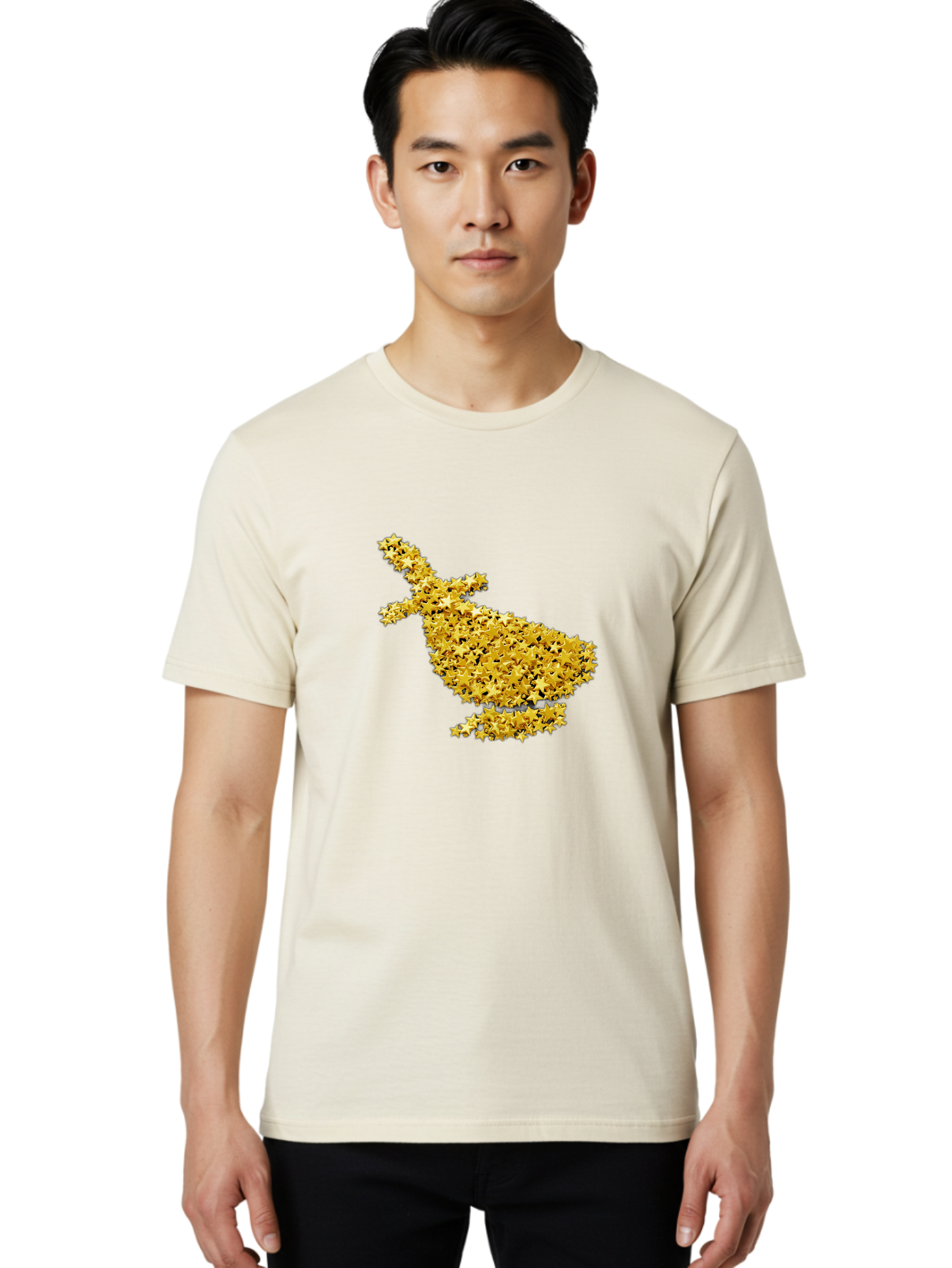 Golden-Star-Duck Men'S Graphic Tee, 100% Cotton, Comfortable Casual Summer Wear, Machine Washable, Vintage Camera, Old Camera, Antique Camera, Black Camera, Classic Photography, Photography Equipment, Nostalgic Device, Film Camera, Camera Art Bag556