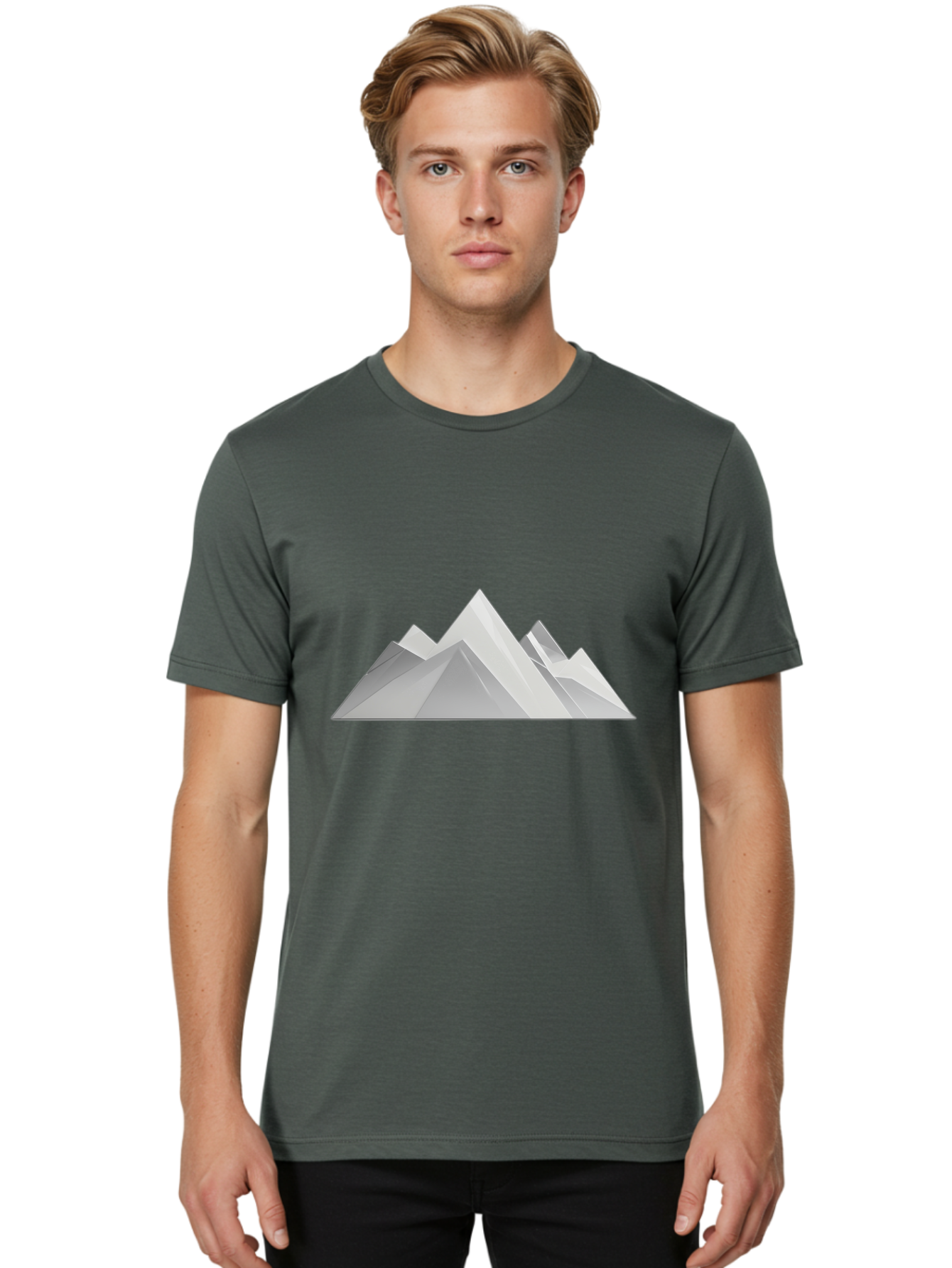 Grey-Mountains Men'S Graphic Tee, 100% Cotton, Comfortable Casual Summer Wear, Machine Washable, Vintage Camera, Old Camera, Antique Camera, Black Camera, Classic Photography, Photography Equipment, Nostalgic Device, Film Camera, Camera Art Bag569