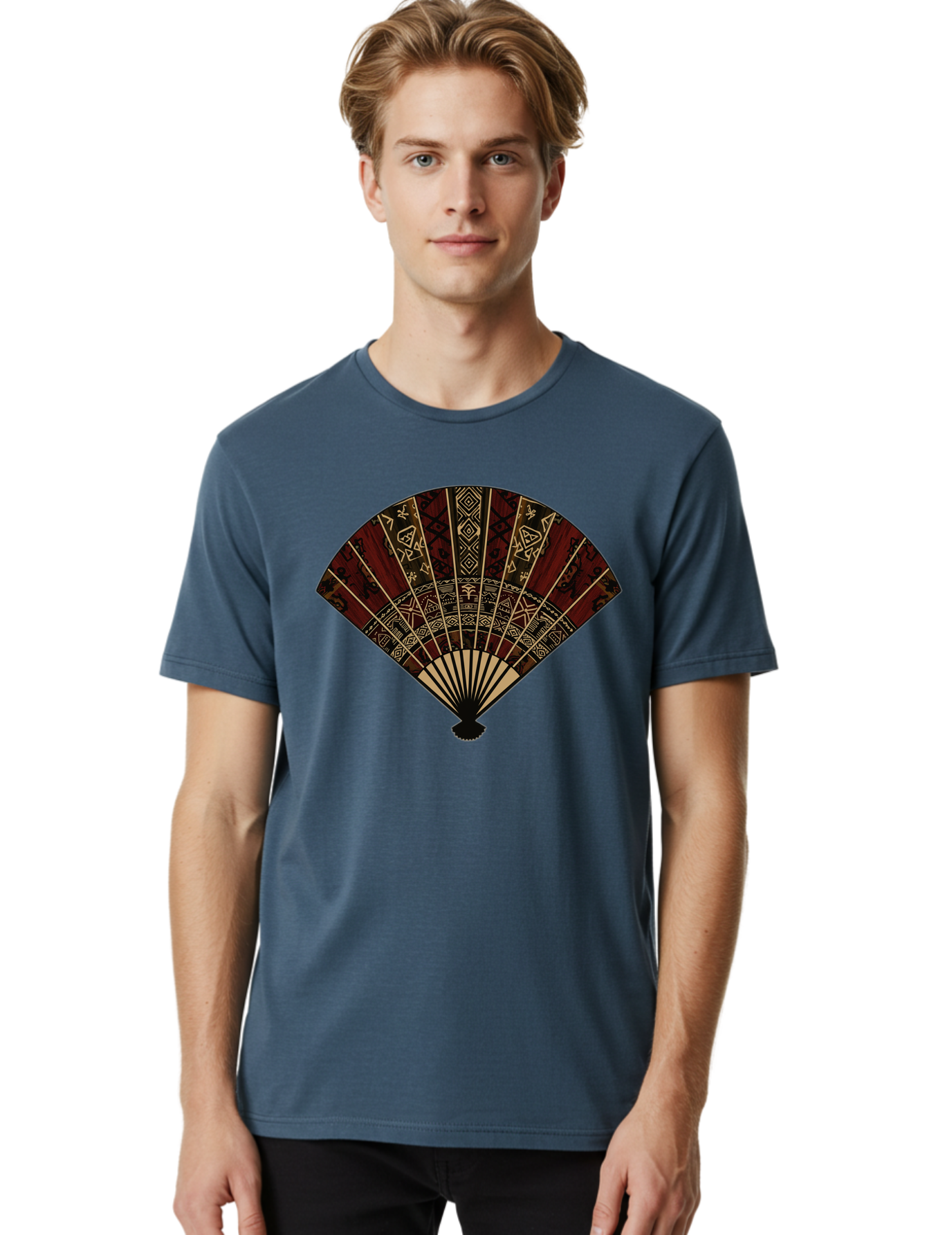 Hand-Fan Men'S Graphic Tee, 100% Cotton, Comfortable Casual Summer Wear, Machine Washable, Vintage Camera, Old Camera, Antique Camera, Black Camera, Classic Photography, Photography Equipment, Nostalgic Device, Film Camera, Camera Art Bag573