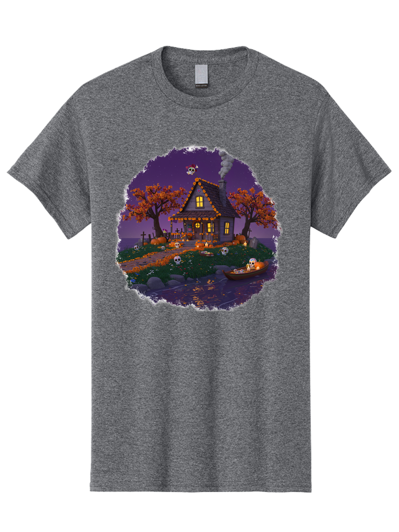 Haunted-House-1 Men'S Graphic Tee, 100% Cotton, Comfortable Casual Summer Wear, Machine Washable, Vintage Camera, Old Camera, Antique Camera, Black Camera, Classic Photography, Photography Equipment, Nostalgic Device, Film Camera, Camera Art Bag583