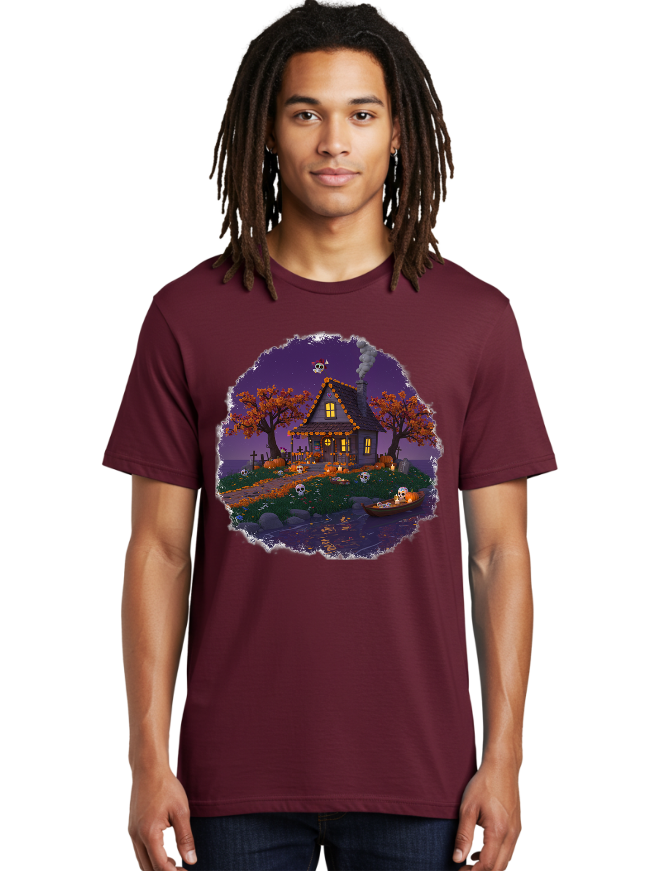 Haunted-House-1 Men'S Graphic Tee, 100% Cotton, Comfortable Casual Summer Wear, Machine Washable, Vintage Camera, Old Camera, Antique Camera, Black Camera, Classic Photography, Photography Equipment, Nostalgic Device, Film Camera, Camera Art Bag583