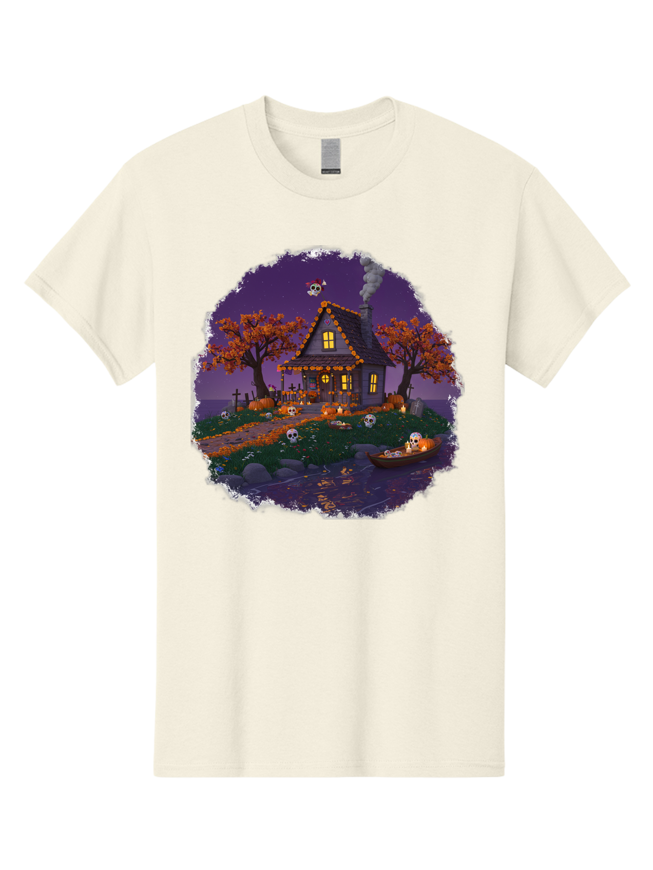 Haunted-House-1 Men'S Graphic Tee, 100% Cotton, Comfortable Casual Summer Wear, Machine Washable, Vintage Camera, Old Camera, Antique Camera, Black Camera, Classic Photography, Photography Equipment, Nostalgic Device, Film Camera, Camera Art Bag583