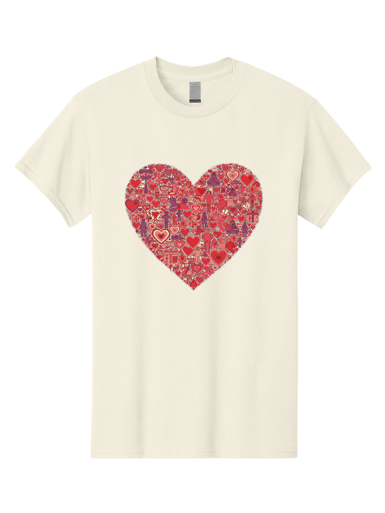 Heart-Collage Men'S Graphic Tee, 100% Cotton, Comfortable Casual Summer Wear, Machine Washable, Vintage Camera, Old Camera, Antique Camera, Black Camera, Classic Photography, Photography Equipment, Nostalgic Device, Film Camera, Camera Art Bag588