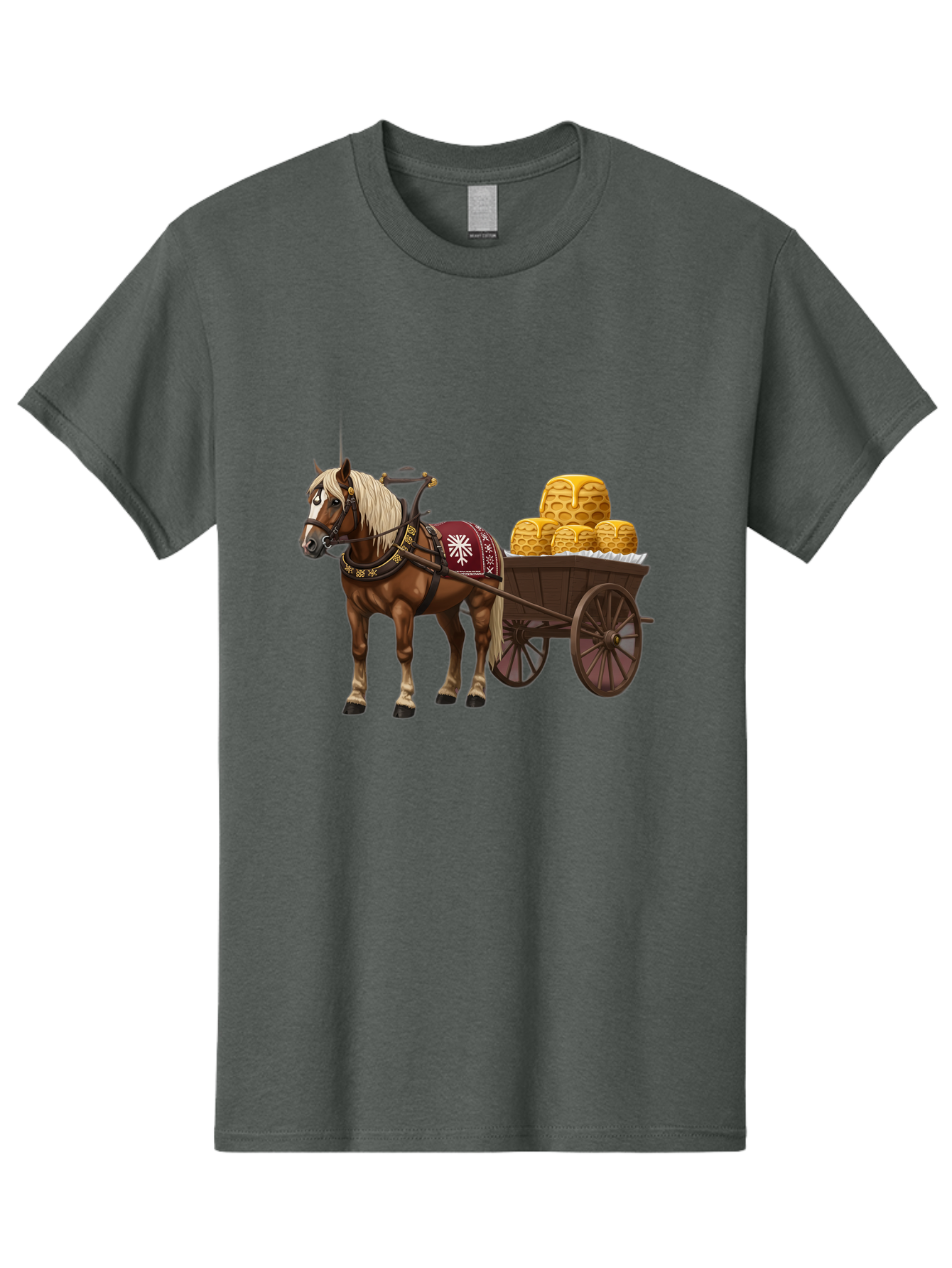 Horse-Drawn-Wagon Men'S Graphic Tee, 100% Cotton, Comfortable Casual Summer Wear, Machine Washable, Vintage Camera, Old Camera, Antique Camera, Black Camera, Classic Photography, Photography Equipment, Nostalgic Device, Film Camera, Camera Art Bag595
