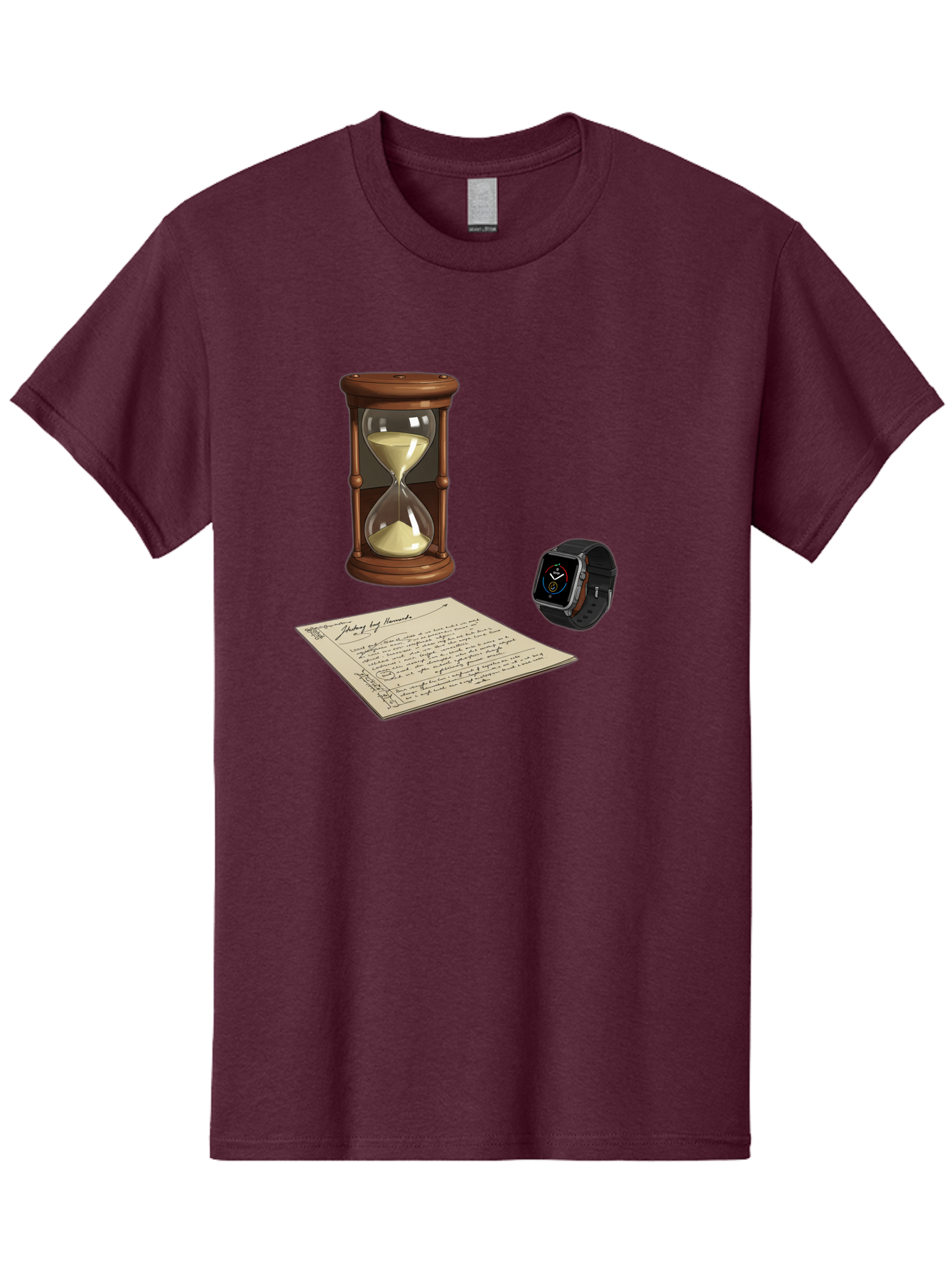 Hourglass-Watch-Letter Men'S Graphic Tee, 100% Cotton, Comfortable Casual Summer Wear, Machine Washable, Vintage Camera, Old Camera, Antique Camera, Black Camera, Classic Photography, Photography Equipment, Nostalgic Device, Film Camera, Bag597