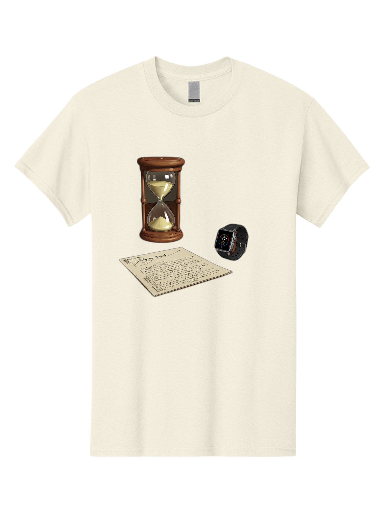 Hourglass-Watch-Letter Men'S Graphic Tee, 100% Cotton, Comfortable Casual Summer Wear, Machine Washable, Vintage Camera, Old Camera, Antique Camera, Black Camera, Classic Photography, Photography Equipment, Nostalgic Device, Film Camera, Bag597