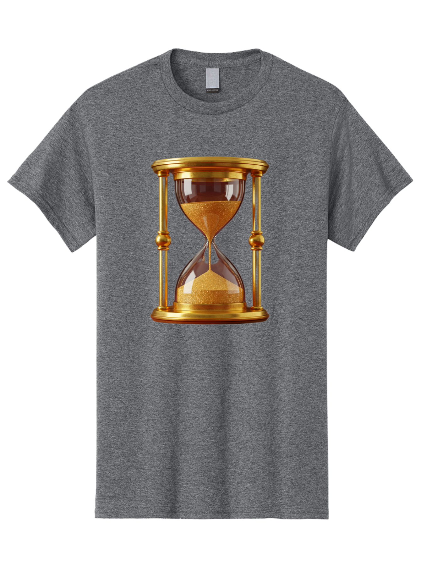 Hourglass Men'S Graphic Tee, 100% Cotton, Comfortable Casual Summer Wear, Machine Washable, Vintage Camera, Old Camera, Antique Camera, Black Camera, Classic Photography, Photography Equipment, Nostalgic Device, Film Camera, Camera Art Bag598