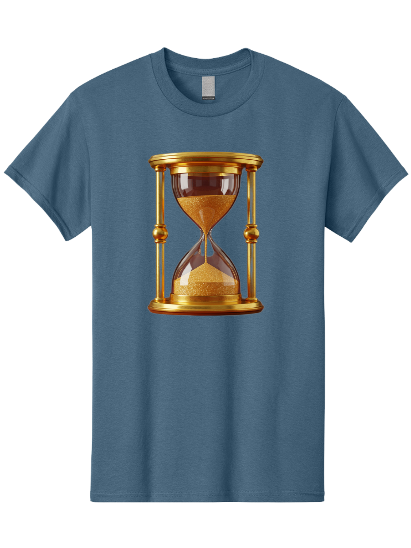Hourglass Men'S Graphic Tee, 100% Cotton, Comfortable Casual Summer Wear, Machine Washable, Vintage Camera, Old Camera, Antique Camera, Black Camera, Classic Photography, Photography Equipment, Nostalgic Device, Film Camera, Camera Art Bag598