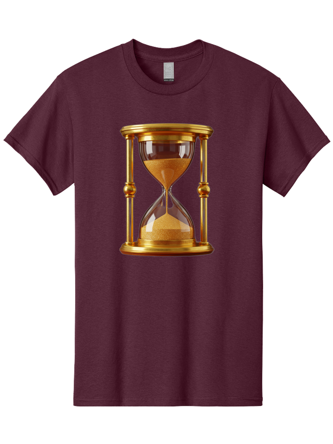 Hourglass Men'S Graphic Tee, 100% Cotton, Comfortable Casual Summer Wear, Machine Washable, Vintage Camera, Old Camera, Antique Camera, Black Camera, Classic Photography, Photography Equipment, Nostalgic Device, Film Camera, Camera Art Bag598