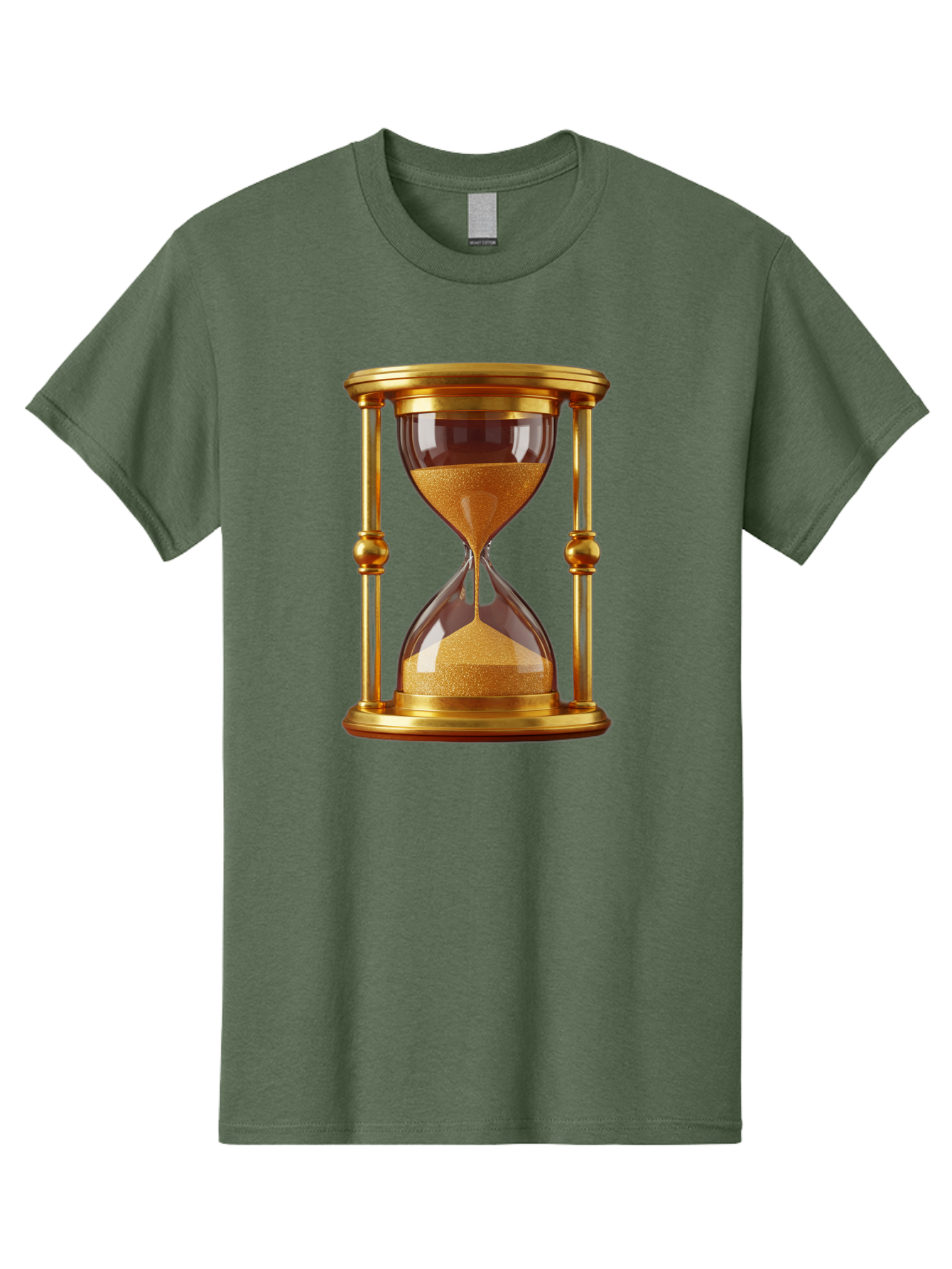 Hourglass Men'S Graphic Tee, 100% Cotton, Comfortable Casual Summer Wear, Machine Washable, Vintage Camera, Old Camera, Antique Camera, Black Camera, Classic Photography, Photography Equipment, Nostalgic Device, Film Camera, Camera Art Bag598