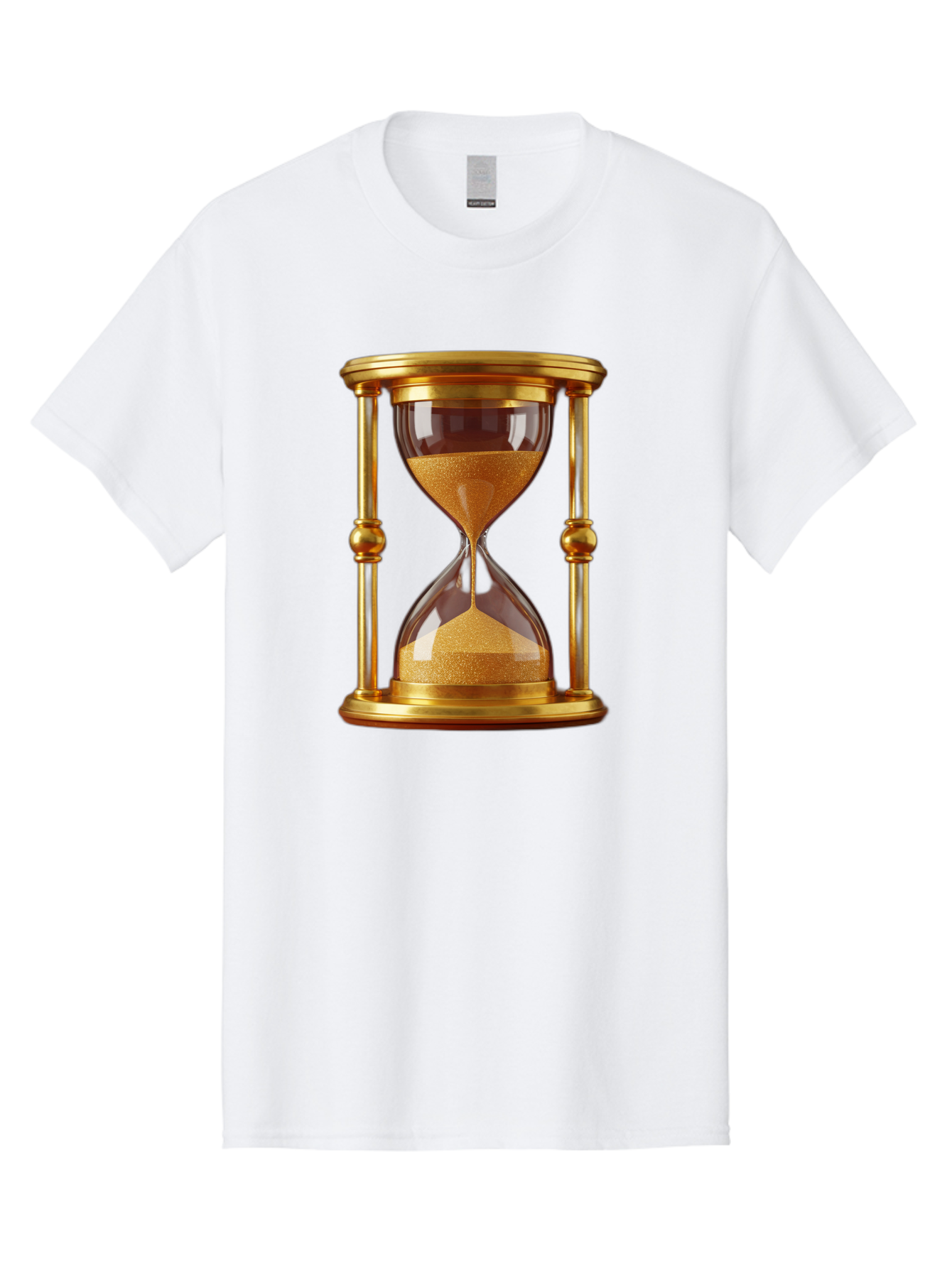 Hourglass Men'S Graphic Tee, 100% Cotton, Comfortable Casual Summer Wear, Machine Washable, Vintage Camera, Old Camera, Antique Camera, Black Camera, Classic Photography, Photography Equipment, Nostalgic Device, Film Camera, Camera Art Bag598