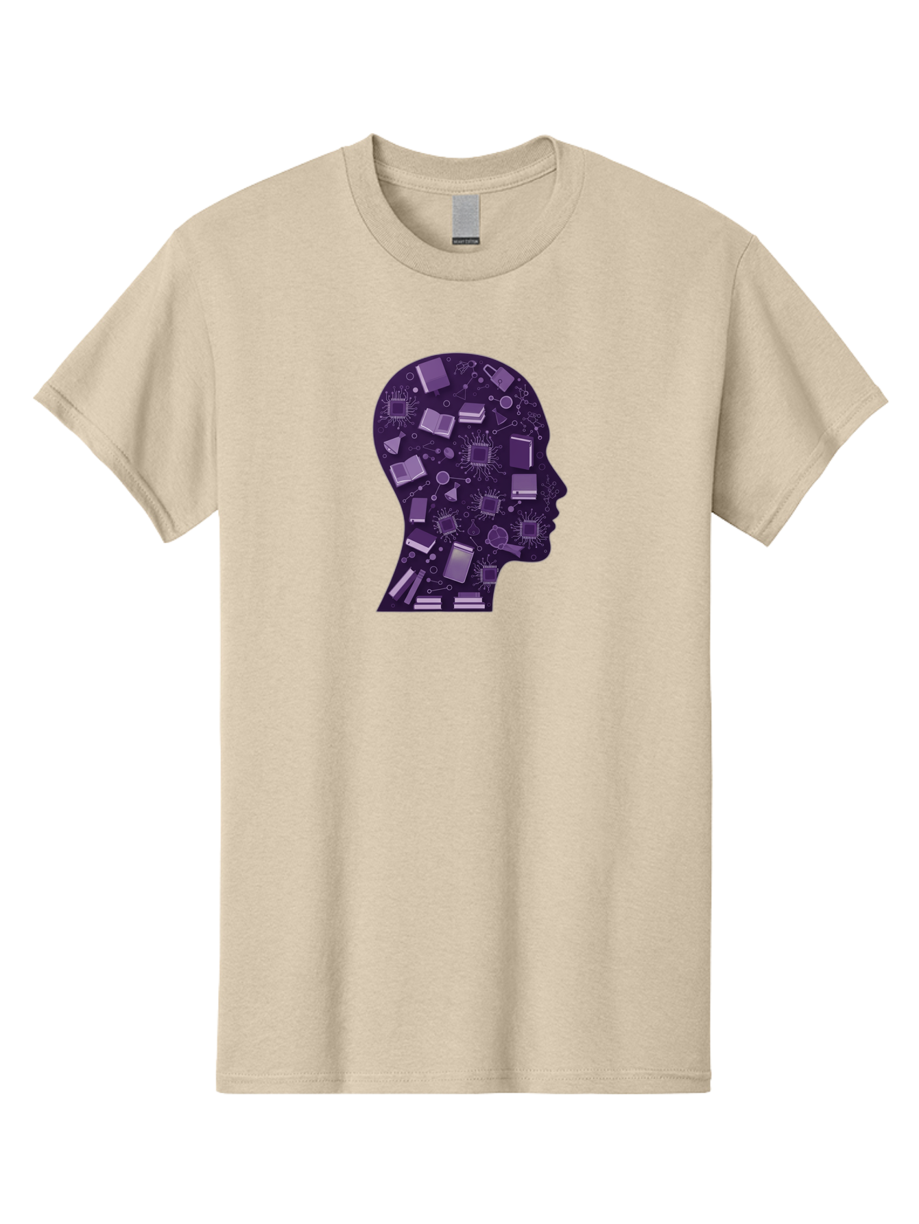 Human-Head-Silhouette Men'S Graphic Tee, 100% Cotton, Comfortable Casual Summer Wear, Machine Washable, Vintage Camera, Old Camera, Antique Camera, Black Camera, Classic Photography, Photography Equipment, Nostalgic Device, Film Camera, Bag601