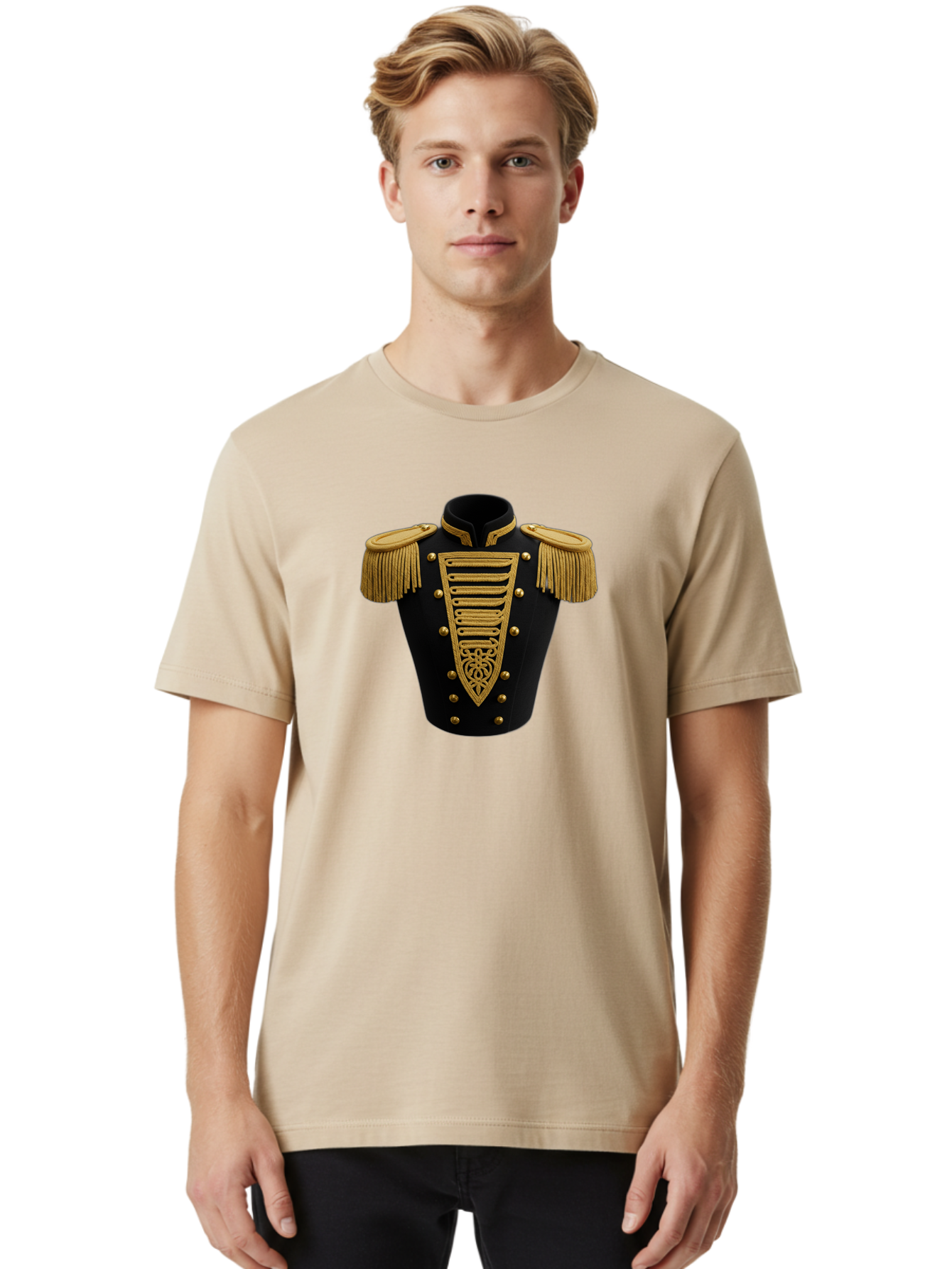 Hussar-Tunic Men'S Graphic Tee, 100% Cotton, Comfortable Casual Summer Wear, Machine Washable, Vintage Camera, Old Camera, Antique Camera, Black Camera, Classic Photography, Photography Equipment, Nostalgic Device, Film Camera, Camera Art Bag604