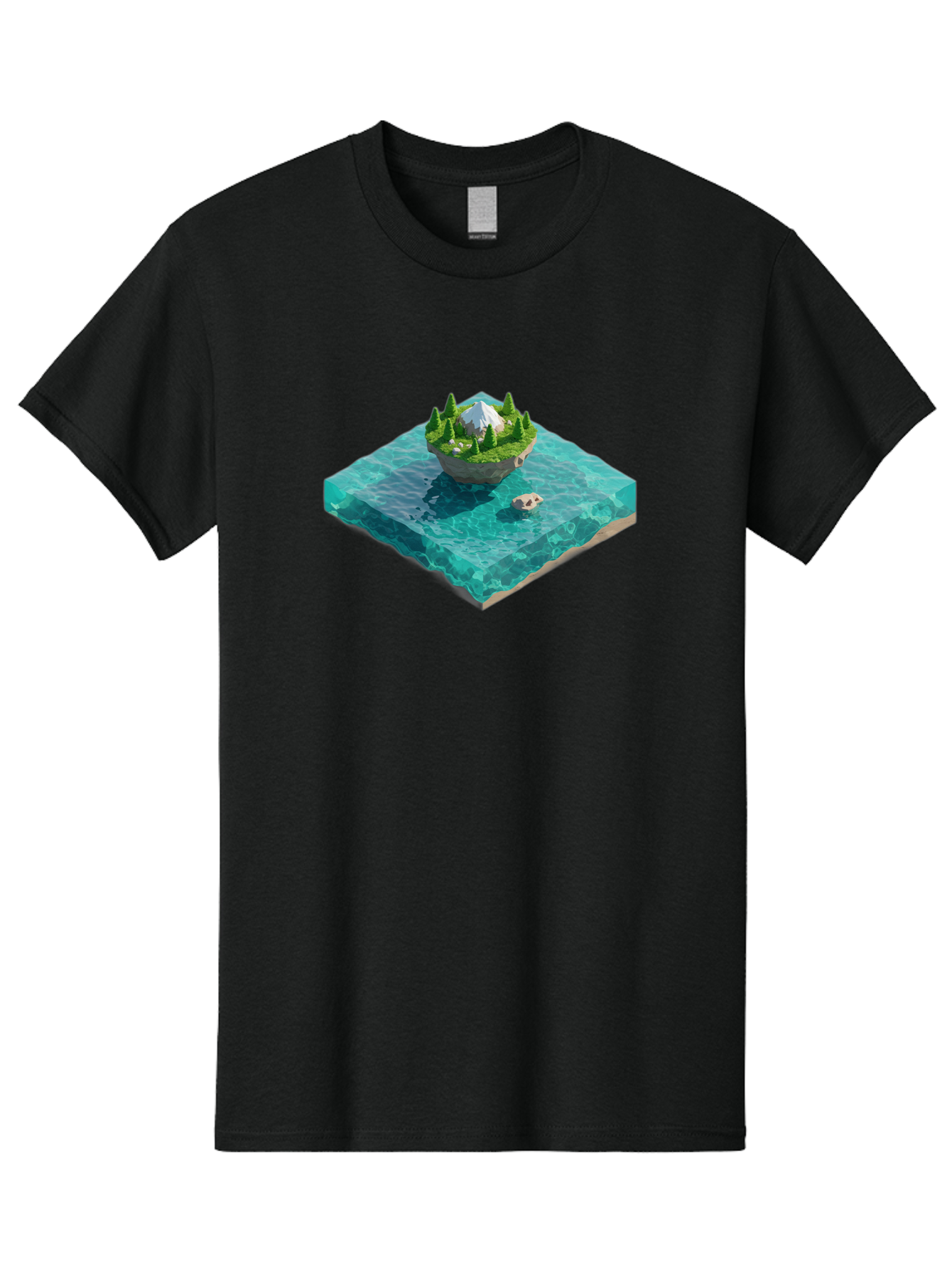 Island Men'S Graphic Tee, 100% Cotton, Comfortable Casual Summer Wear, Machine Washable, Vintage Camera, Old Camera, Antique Camera, Black Camera, Classic Photography, Photography Equipment, Nostalgic Device, Film Camera, Camera Art Bag619