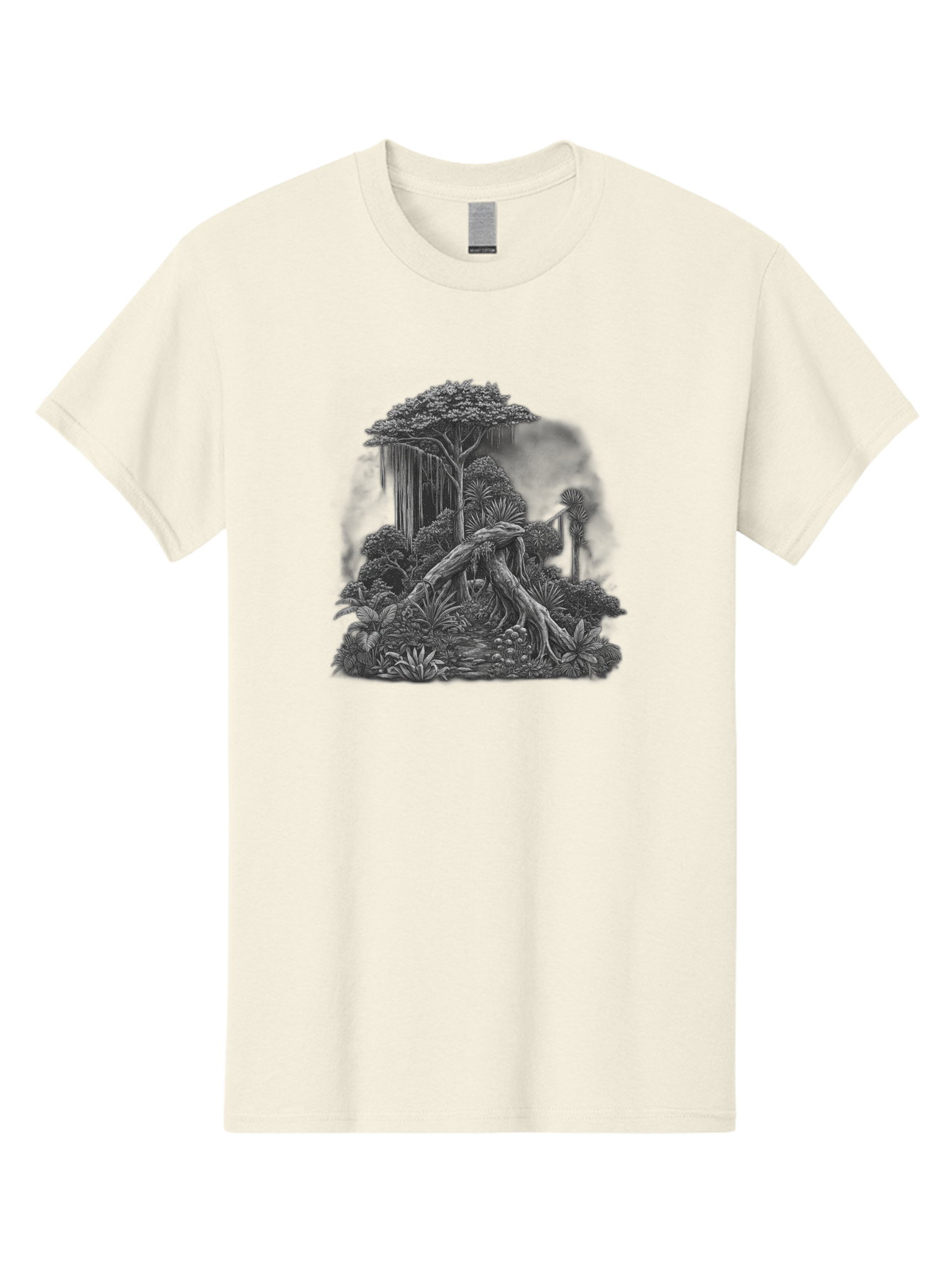 Jungle-Scene Men'S Graphic Tee, 100% Cotton, Comfortable Casual Summer Wear, Machine Washable, Vintage Camera, Old Camera, Antique Camera, Black Camera, Classic Photography, Photography Equipment, Nostalgic Device, Film Camera, Camera Art Bag624
