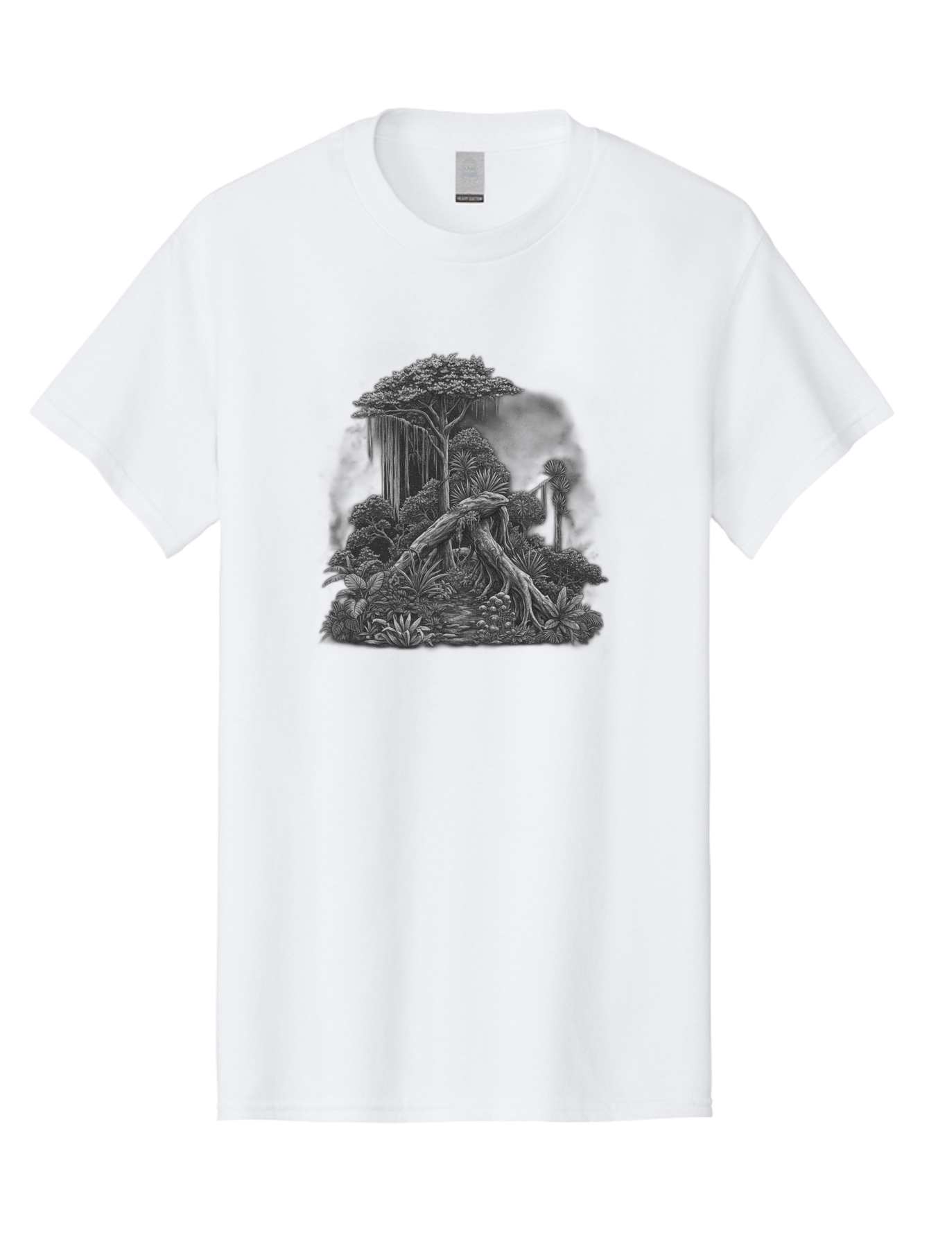 Jungle-Scene Men'S Graphic Tee, 100% Cotton, Comfortable Casual Summer Wear, Machine Washable, Vintage Camera, Old Camera, Antique Camera, Black Camera, Classic Photography, Photography Equipment, Nostalgic Device, Film Camera, Camera Art Bag624