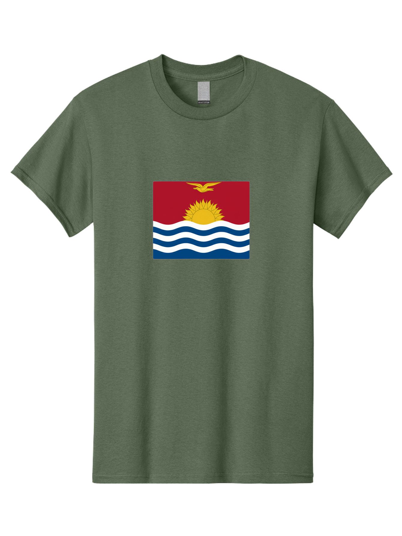 Kiribati-Flag-1 Men'S Graphic Tee, 100% Cotton, Comfortable Casual Summer Wear, Machine Washable, Vintage Camera, Old Camera, Antique Camera, Black Camera, Classic Photography, Photography Equipment, Nostalgic Device, Film Camera, Camera Art Bag643