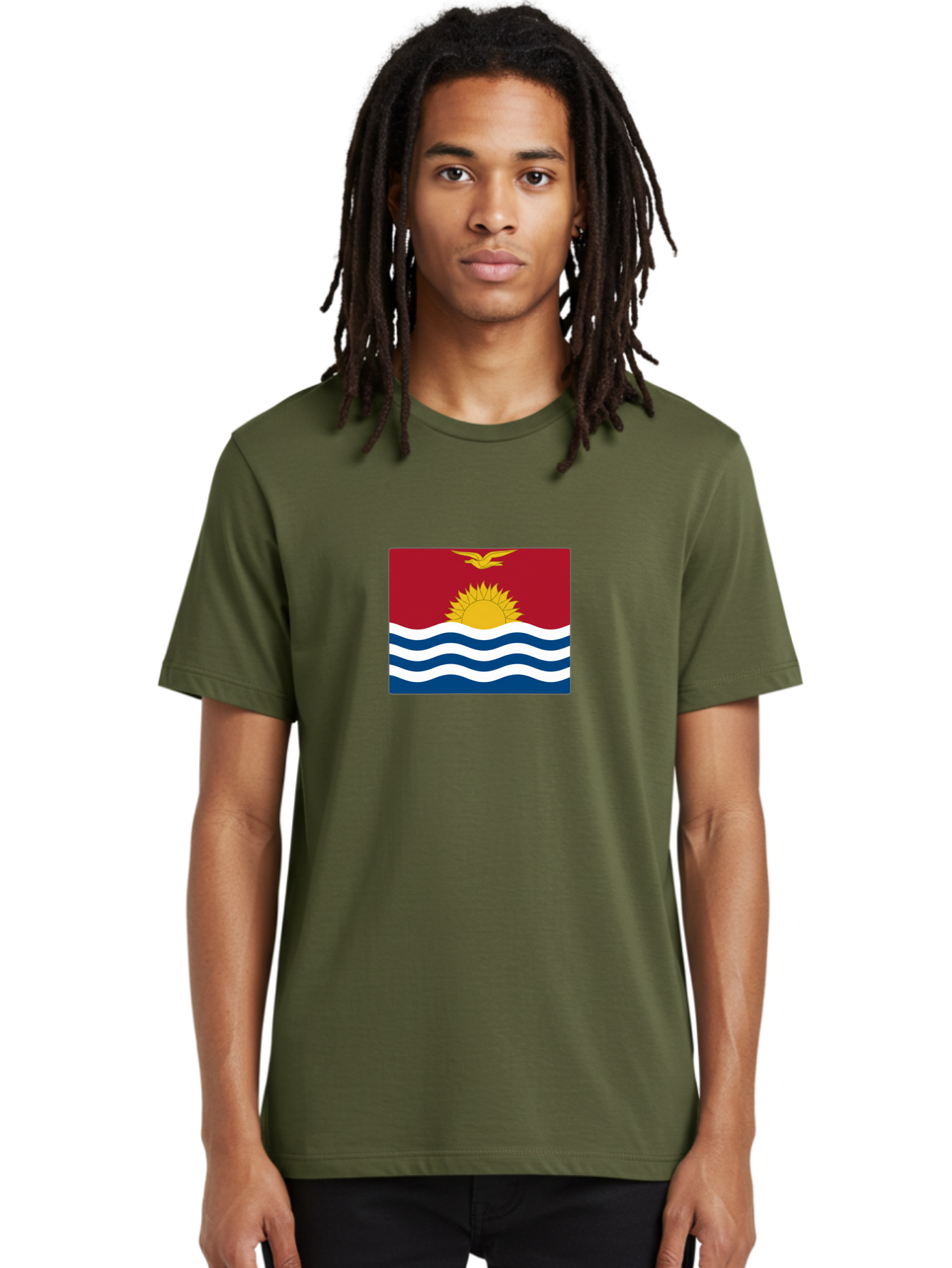 Kiribati-Flag-1 Men'S Graphic Tee, 100% Cotton, Comfortable Casual Summer Wear, Machine Washable, Vintage Camera, Old Camera, Antique Camera, Black Camera, Classic Photography, Photography Equipment, Nostalgic Device, Film Camera, Camera Art Bag643