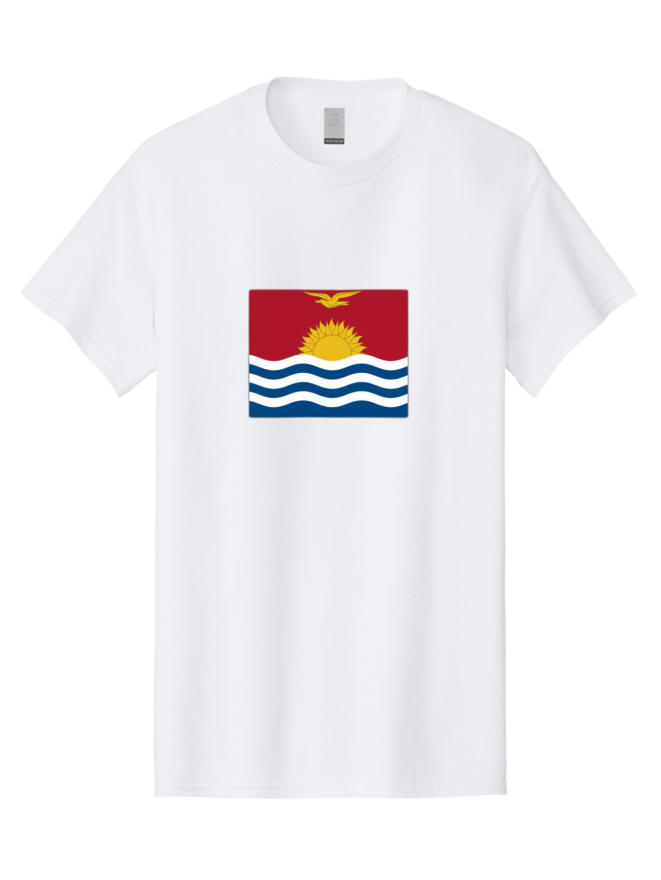 Kiribati-Flag-1 Men'S Graphic Tee, 100% Cotton, Comfortable Casual Summer Wear, Machine Washable, Vintage Camera, Old Camera, Antique Camera, Black Camera, Classic Photography, Photography Equipment, Nostalgic Device, Film Camera, Camera Art Bag643