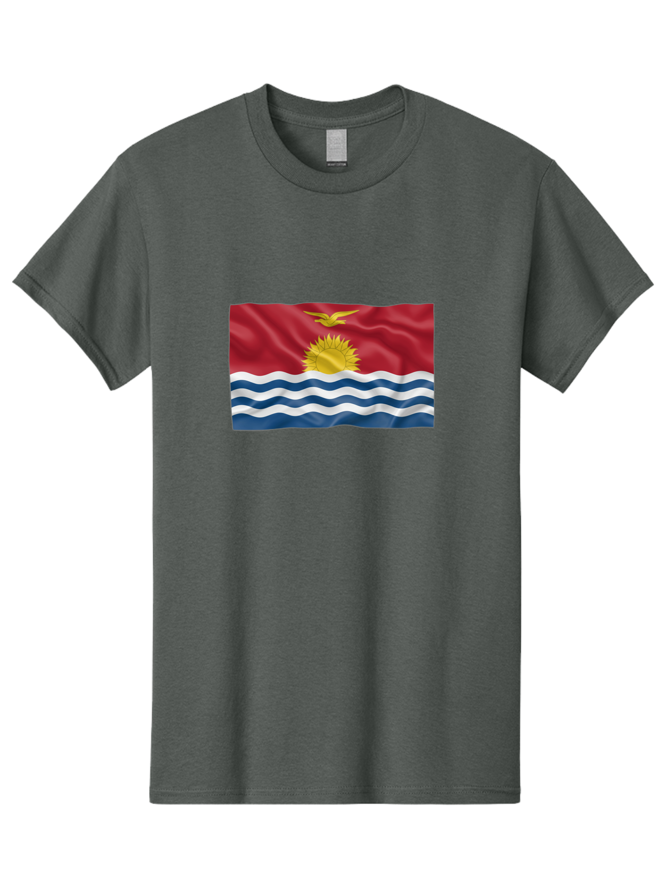 Kiribati-Flag-2 Men'S Graphic Tee, 100% Cotton, Comfortable Casual Summer Wear, Machine Washable, Vintage Camera, Old Camera, Antique Camera, Black Camera, Classic Photography, Photography Equipment, Nostalgic Device, Film Camera, Camera Art Bag644