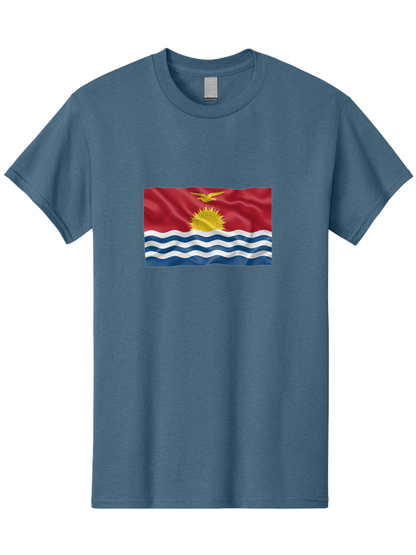 Kiribati-Flag-2 Men'S Graphic Tee, 100% Cotton, Comfortable Casual Summer Wear, Machine Washable, Vintage Camera, Old Camera, Antique Camera, Black Camera, Classic Photography, Photography Equipment, Nostalgic Device, Film Camera, Camera Art Bag644
