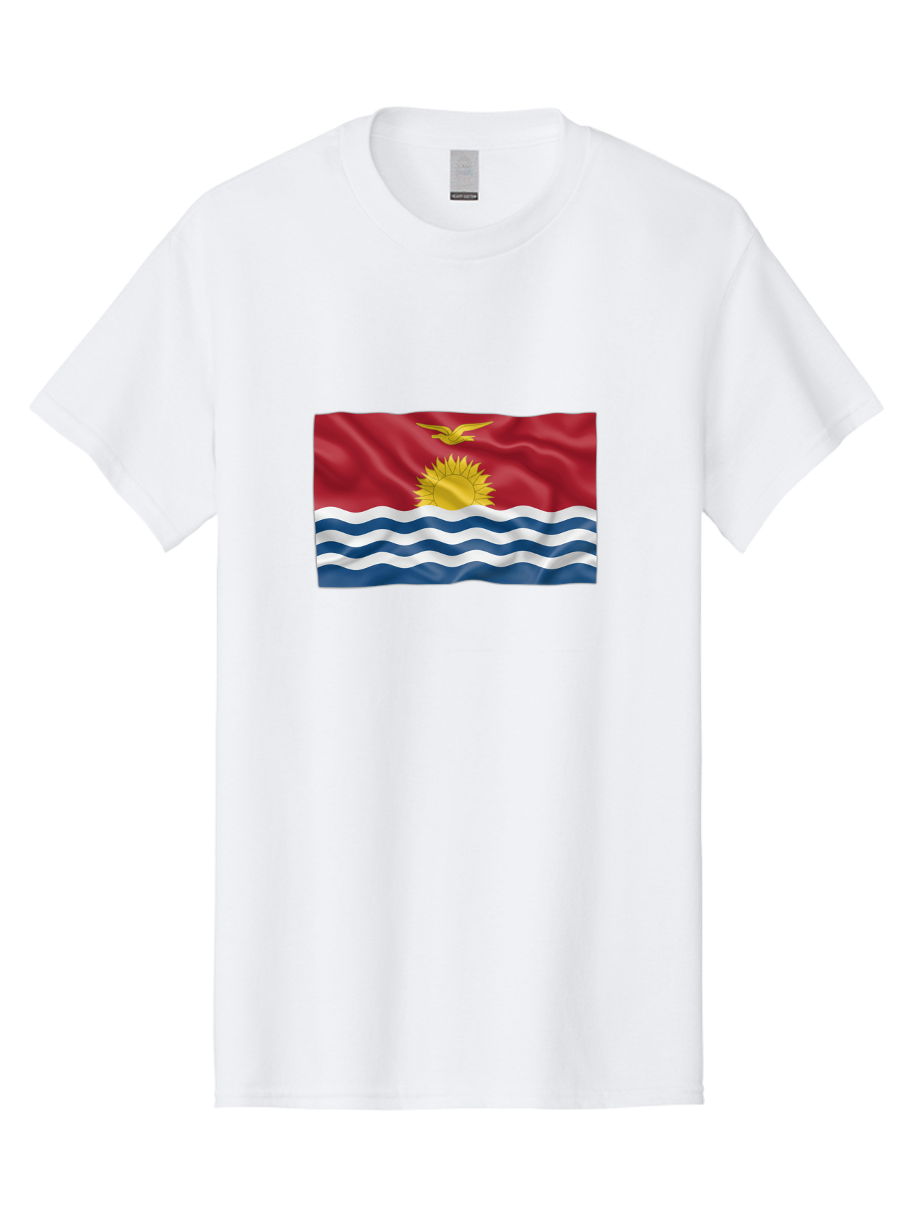 Kiribati-Flag-2 Men'S Graphic Tee, 100% Cotton, Comfortable Casual Summer Wear, Machine Washable, Vintage Camera, Old Camera, Antique Camera, Black Camera, Classic Photography, Photography Equipment, Nostalgic Device, Film Camera, Camera Art Bag644