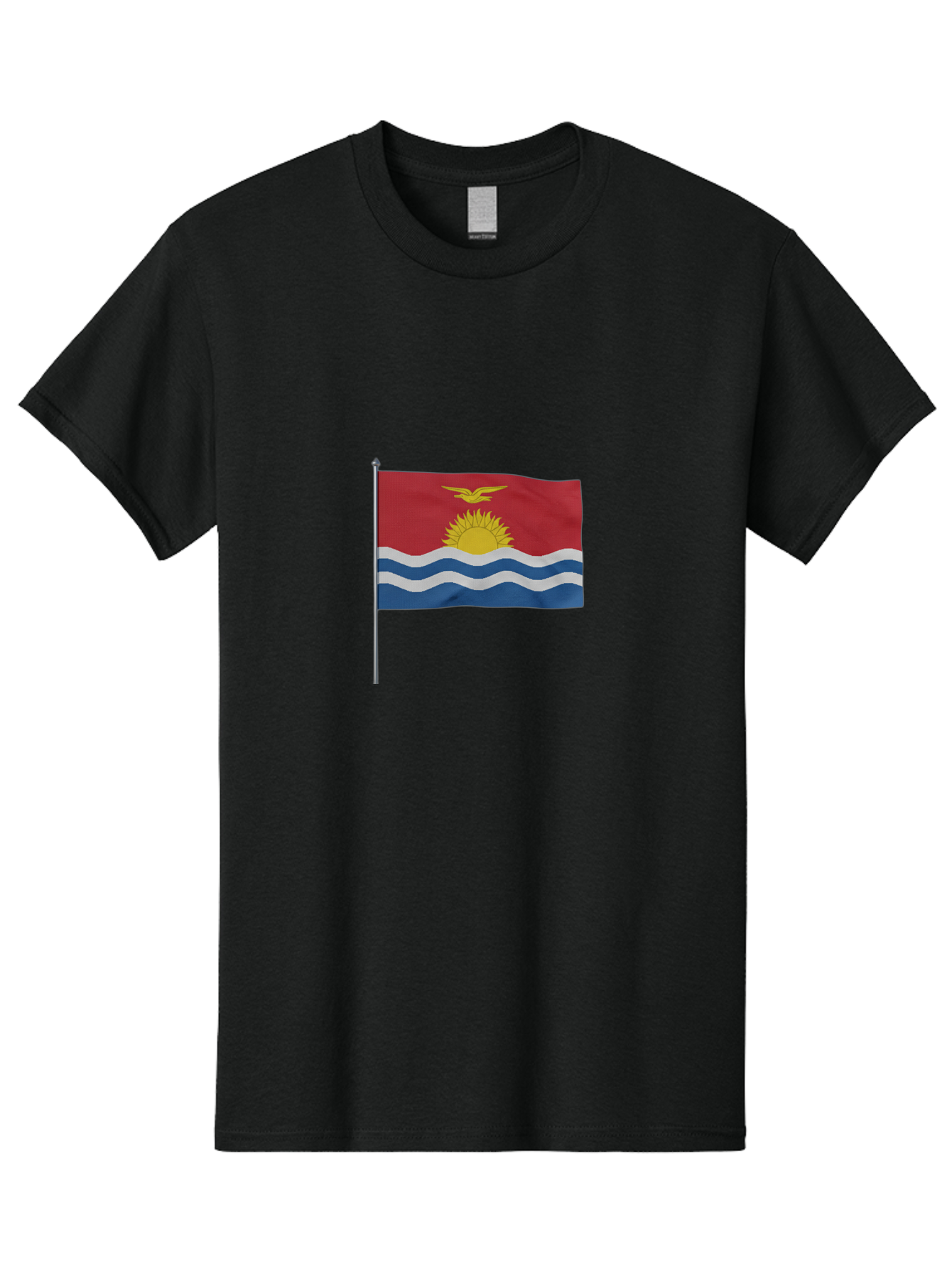 Kiribati-Flag-3 Men'S Graphic Tee, 100% Cotton, Comfortable Casual Summer Wear, Machine Washable, Vintage Camera, Old Camera, Antique Camera, Black Camera, Classic Photography, Photography Equipment, Nostalgic Device, Film Camera, Camera Art Bag645