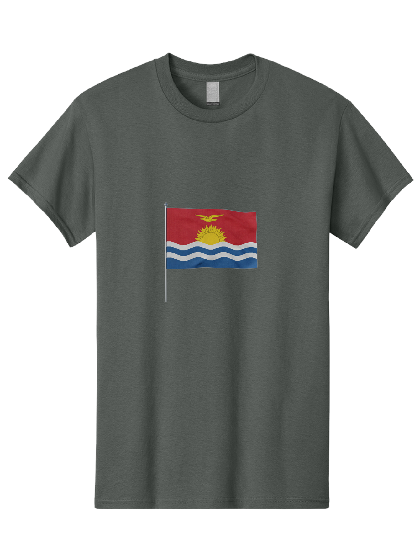 Kiribati-Flag-3 Men'S Graphic Tee, 100% Cotton, Comfortable Casual Summer Wear, Machine Washable, Vintage Camera, Old Camera, Antique Camera, Black Camera, Classic Photography, Photography Equipment, Nostalgic Device, Film Camera, Camera Art Bag645