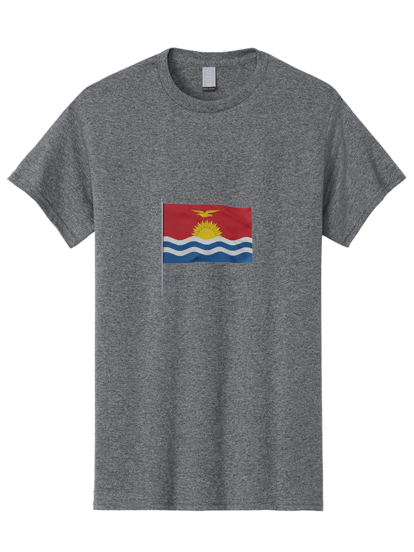 Kiribati-Flag-3 Men'S Graphic Tee, 100% Cotton, Comfortable Casual Summer Wear, Machine Washable, Vintage Camera, Old Camera, Antique Camera, Black Camera, Classic Photography, Photography Equipment, Nostalgic Device, Film Camera, Camera Art Bag645