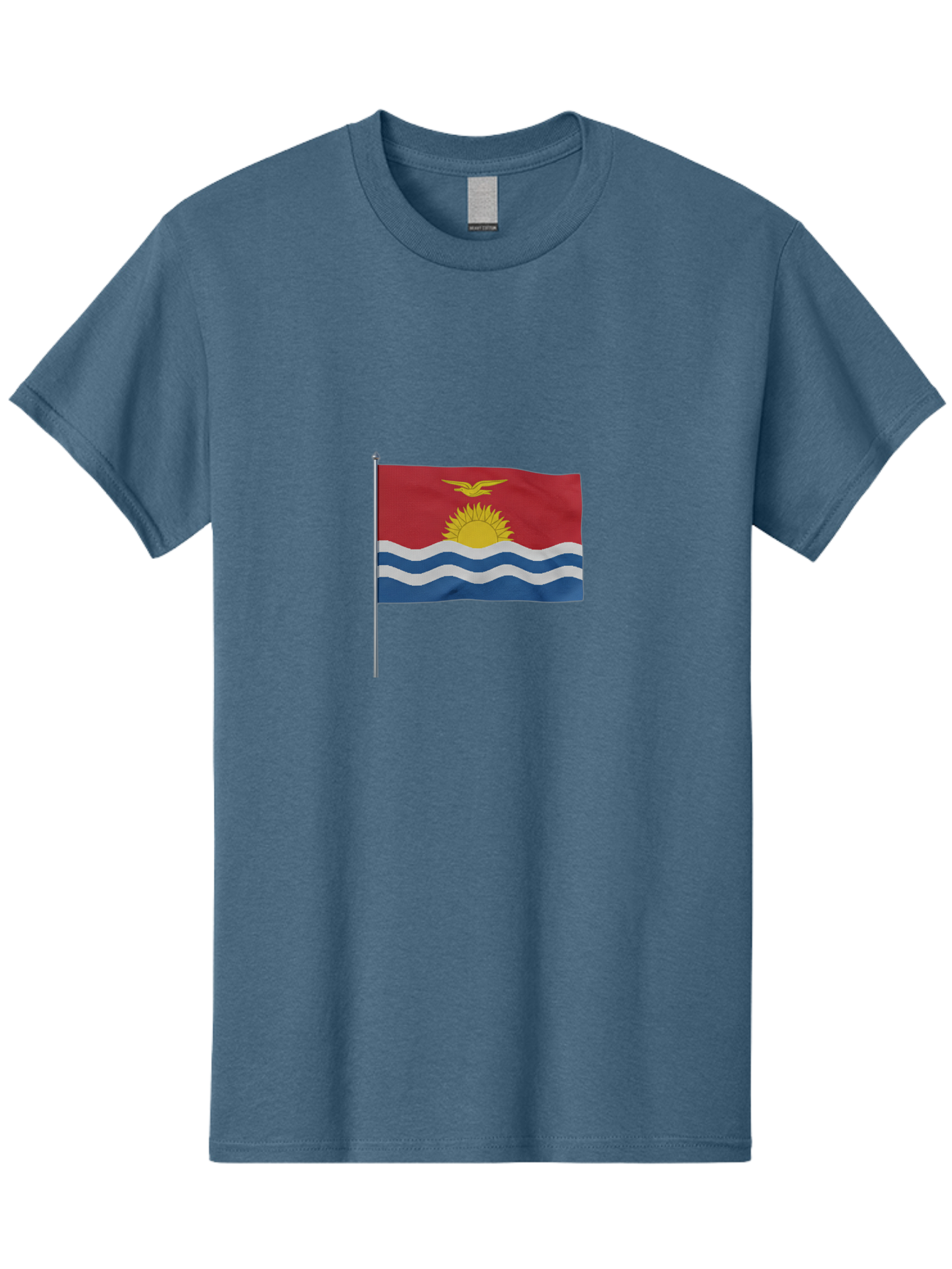 Kiribati-Flag-3 Men'S Graphic Tee, 100% Cotton, Comfortable Casual Summer Wear, Machine Washable, Vintage Camera, Old Camera, Antique Camera, Black Camera, Classic Photography, Photography Equipment, Nostalgic Device, Film Camera, Camera Art Bag645