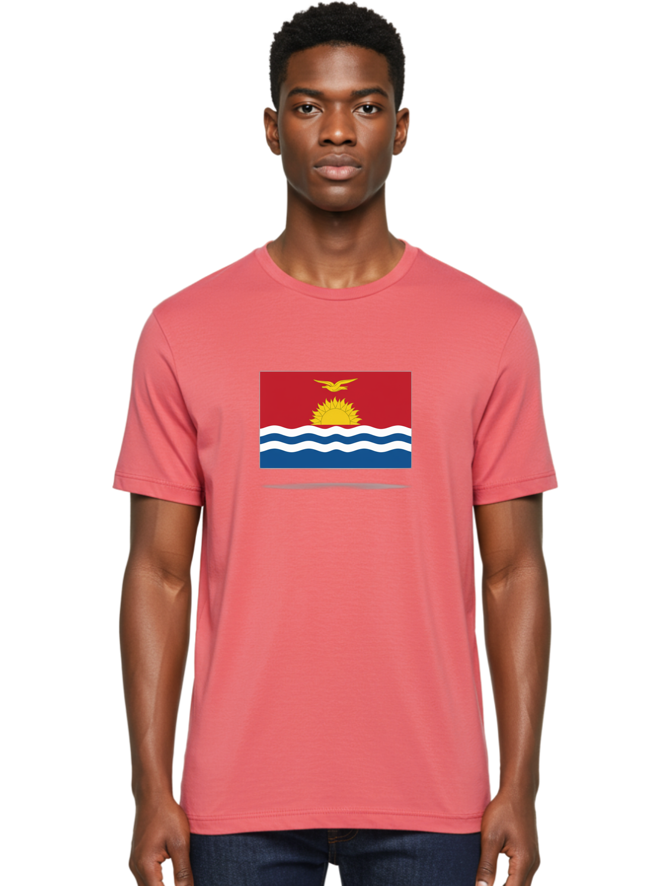 Kiribati-Flag-4 Men'S Graphic Tee, 100% Cotton, Comfortable Casual Summer Wear, Machine Washable, Vintage Camera, Old Camera, Antique Camera, Black Camera, Classic Photography, Photography Equipment, Nostalgic Device, Film Camera, Camera Art Bag646