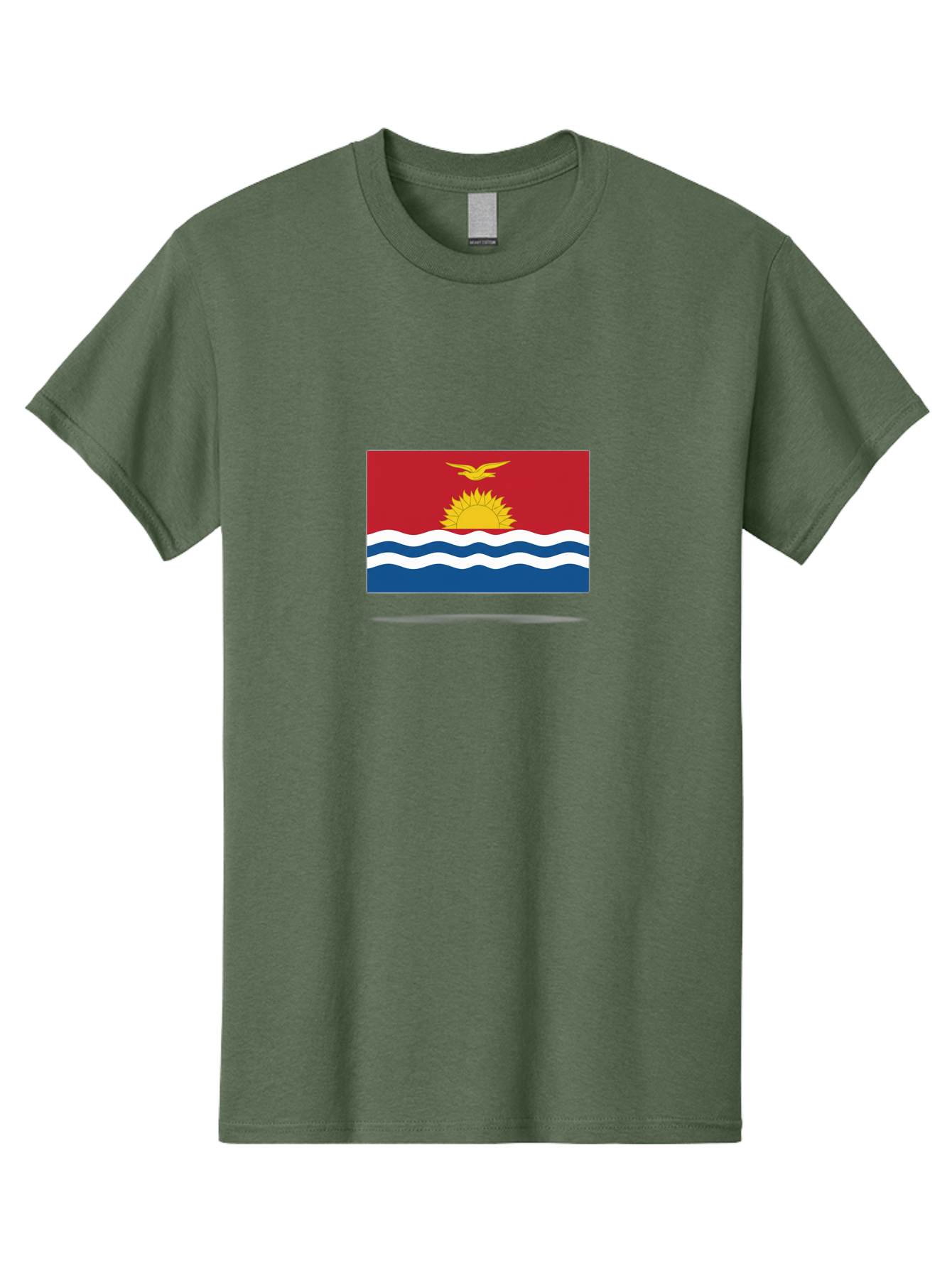 Kiribati-Flag-4 Men'S Graphic Tee, 100% Cotton, Comfortable Casual Summer Wear, Machine Washable, Vintage Camera, Old Camera, Antique Camera, Black Camera, Classic Photography, Photography Equipment, Nostalgic Device, Film Camera, Camera Art Bag646