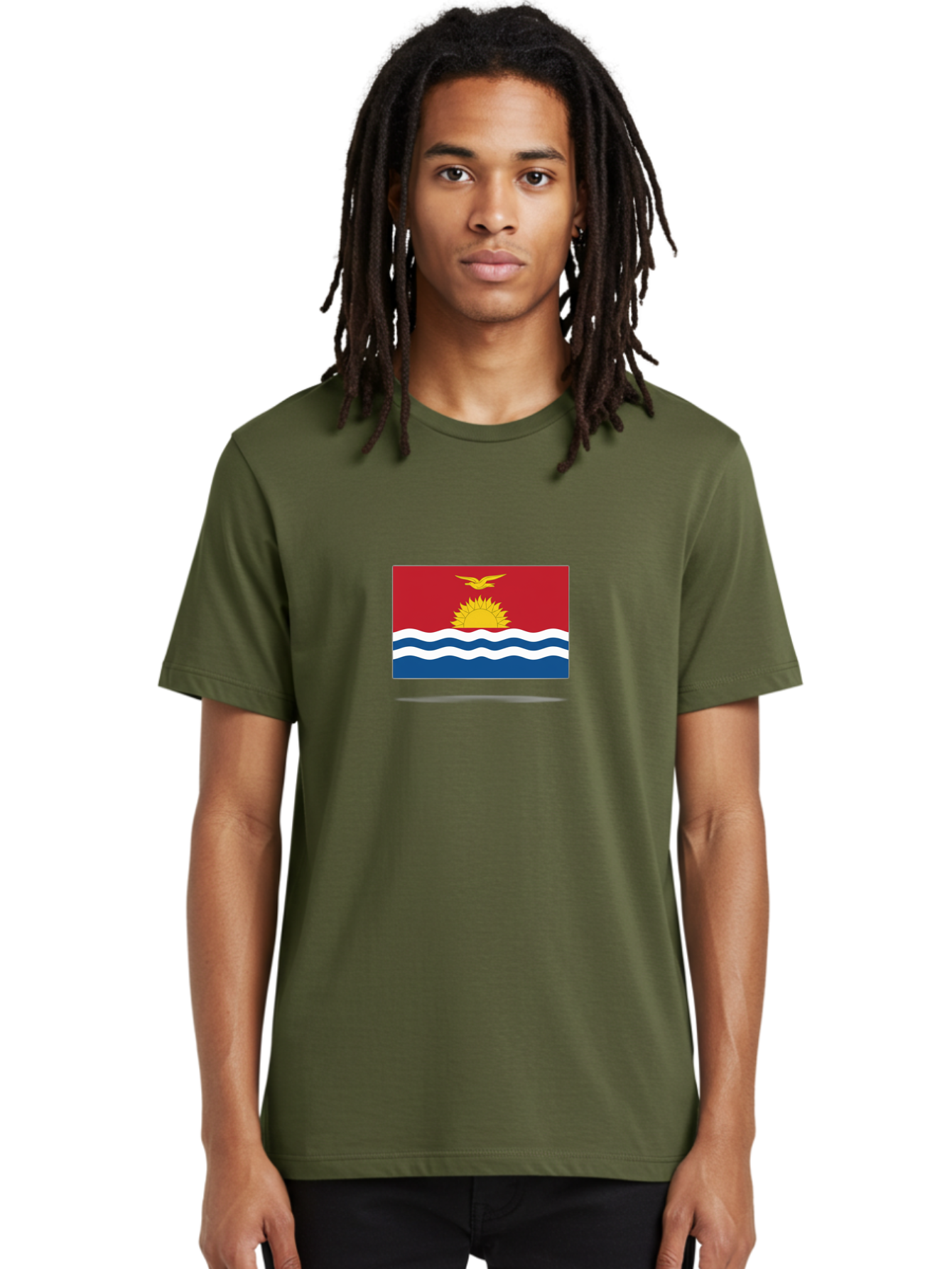 Kiribati-Flag-4 Men'S Graphic Tee, 100% Cotton, Comfortable Casual Summer Wear, Machine Washable, Vintage Camera, Old Camera, Antique Camera, Black Camera, Classic Photography, Photography Equipment, Nostalgic Device, Film Camera, Camera Art Bag646
