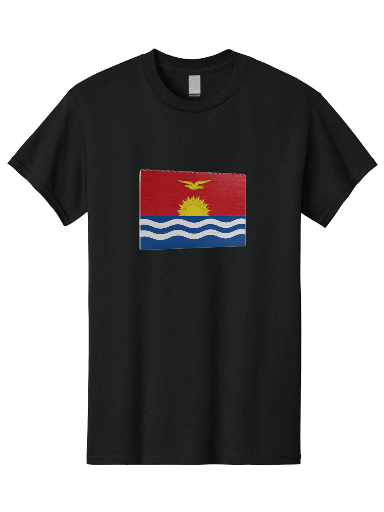 Kiribati-Flag-5 Men'S Graphic Tee, 100% Cotton, Comfortable Casual Summer Wear, Machine Washable, Vintage Camera, Old Camera, Antique Camera, Black Camera, Classic Photography, Photography Equipment, Nostalgic Device, Film Camera, Camera Art Bag647