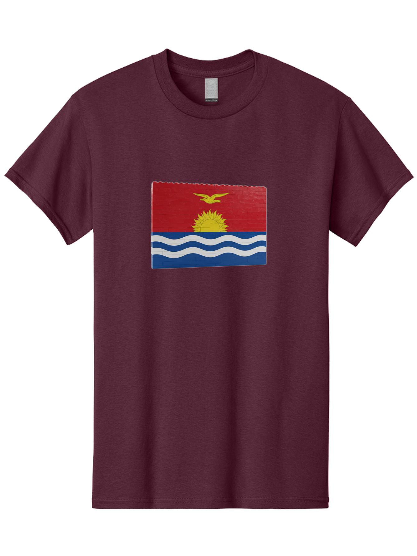 Kiribati-Flag-5 Men'S Graphic Tee, 100% Cotton, Comfortable Casual Summer Wear, Machine Washable, Vintage Camera, Old Camera, Antique Camera, Black Camera, Classic Photography, Photography Equipment, Nostalgic Device, Film Camera, Camera Art Bag647
