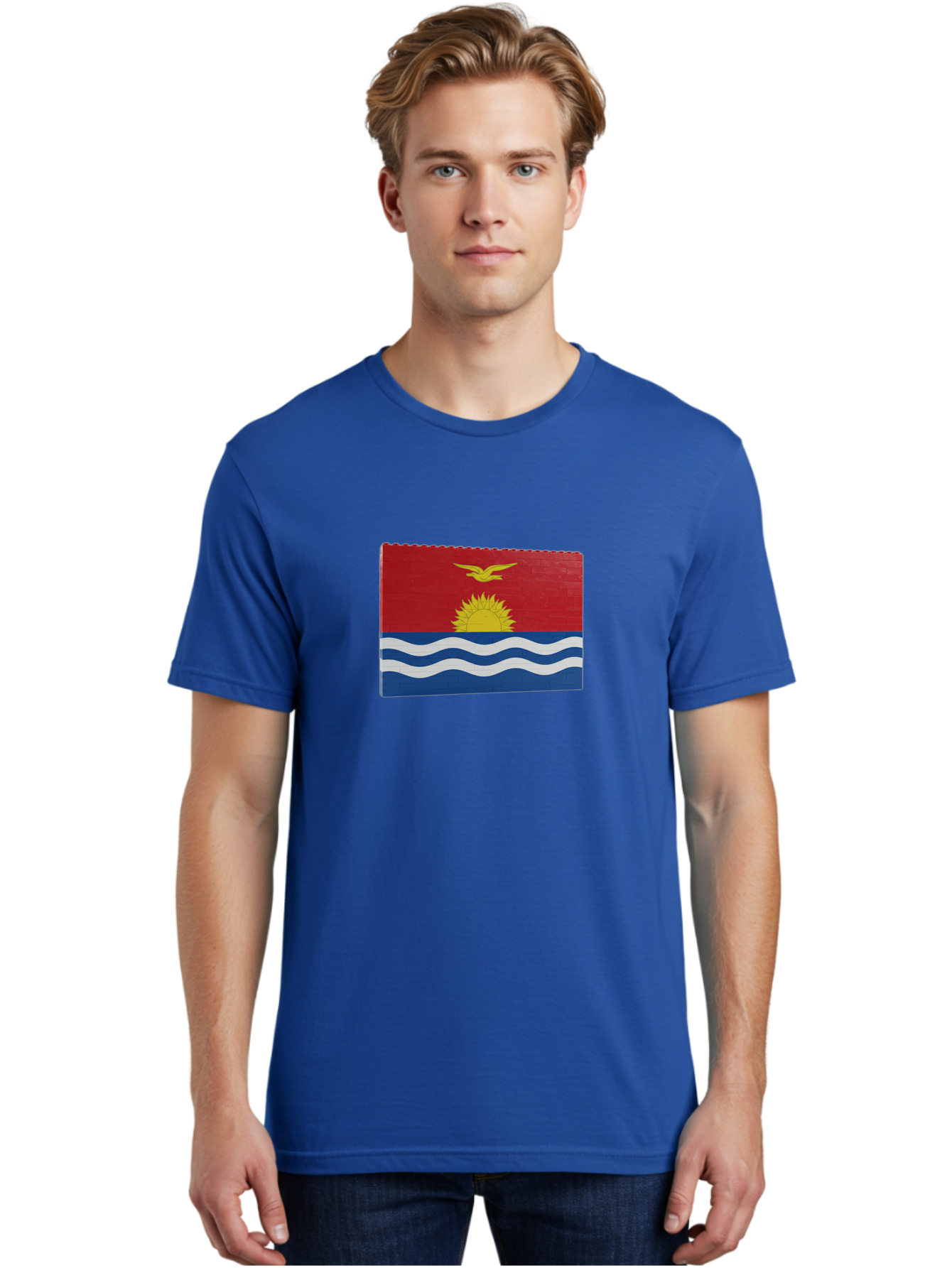 Kiribati-Flag-5 Men'S Graphic Tee, 100% Cotton, Comfortable Casual Summer Wear, Machine Washable, Vintage Camera, Old Camera, Antique Camera, Black Camera, Classic Photography, Photography Equipment, Nostalgic Device, Film Camera, Camera Art Bag647