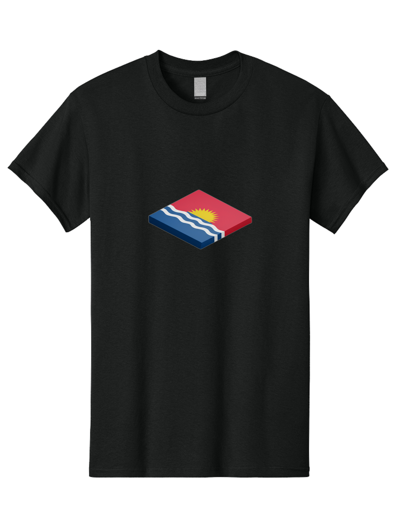 Kiribati-Flag-8 Men'S Graphic Tee, 100% Cotton, Comfortable Casual Summer Wear, Machine Washable, Vintage Camera, Old Camera, Antique Camera, Black Camera, Classic Photography, Photography Equipment, Nostalgic Device, Film Camera, Camera Art Bag650